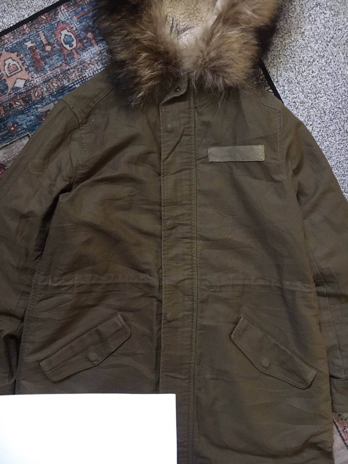 If Six Was Nine × Japanese Brand × Le Grande Bleu (L.G.B.) Racoon Fur Parka Jacket Size US S / EU 44-46 / 1 - 3 Thumbnail