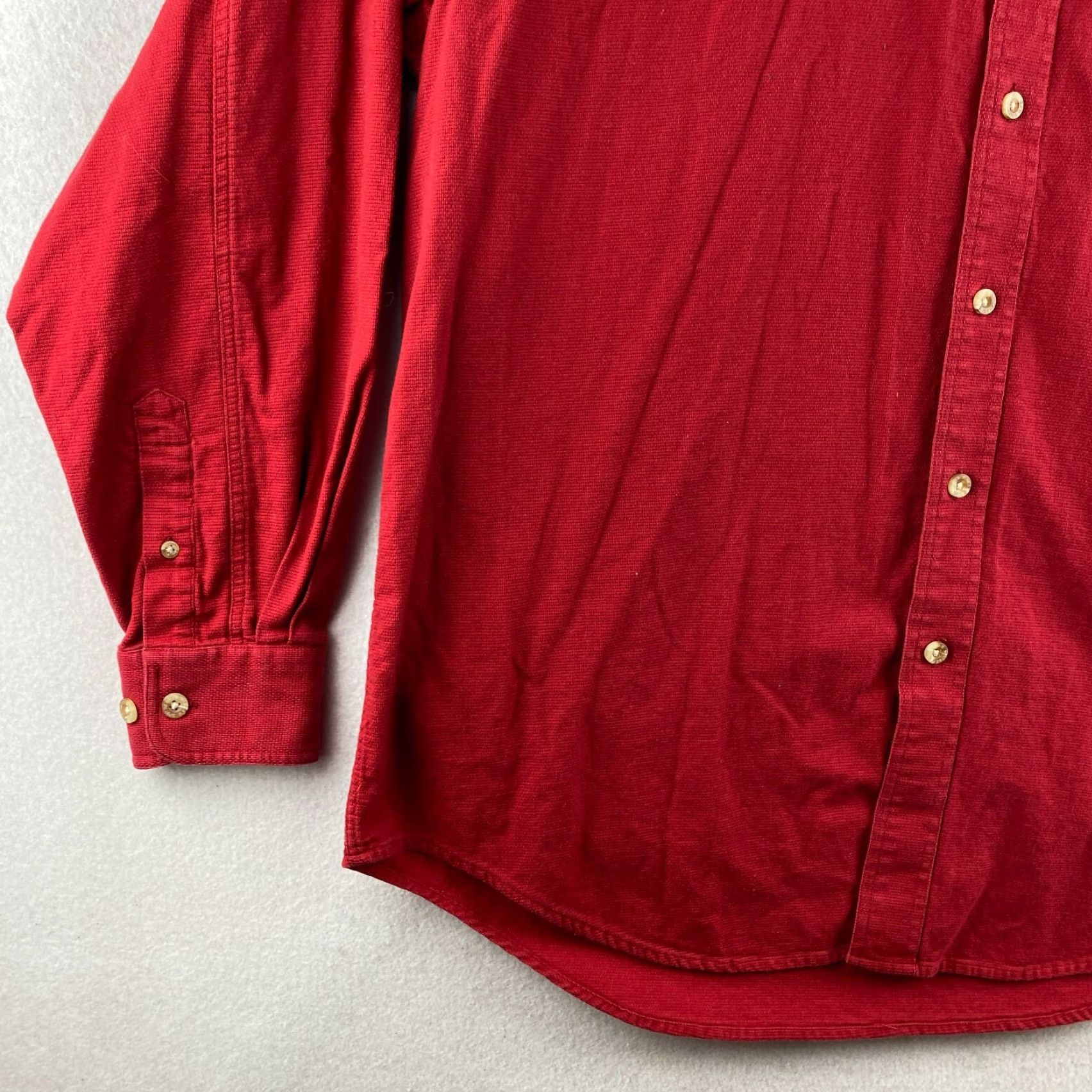 Dunbrooke Dunbrooke Button-Up Shirt Mens XL Red Long Sleeve Collared Pocket Outdoor Shirt Size US XL / EU 56 / 4 - 5 Thumbnail