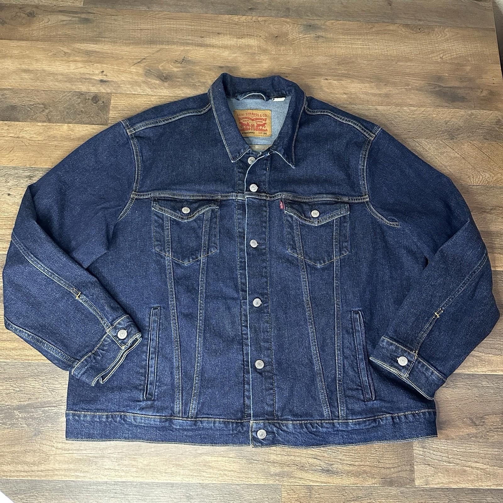 Levi's LEVIS Mens XXL Trucker Jacket Blue Standard Fit Year 2024 Size US XXL / EU 58 / 5 - 1 Thumbnail