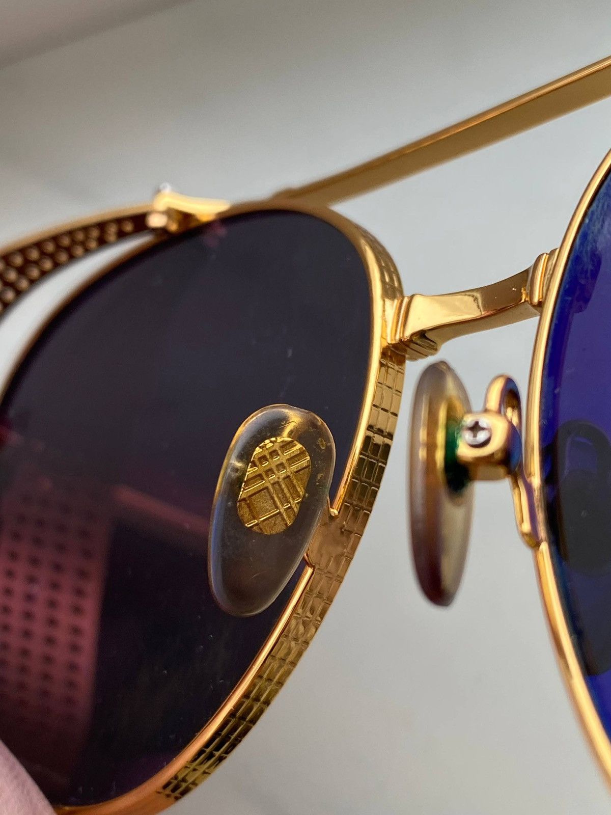 Balmain Vintage Balmain Brigade I Black / Gold Sunglasses Size ONE SIZE - 4 Thumbnail