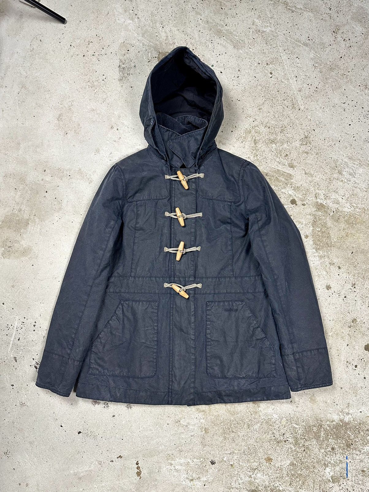 Barbour Vintage Waxed Barbour Navy Vintage Buttermere Waxed Cotton Jacket Grailed