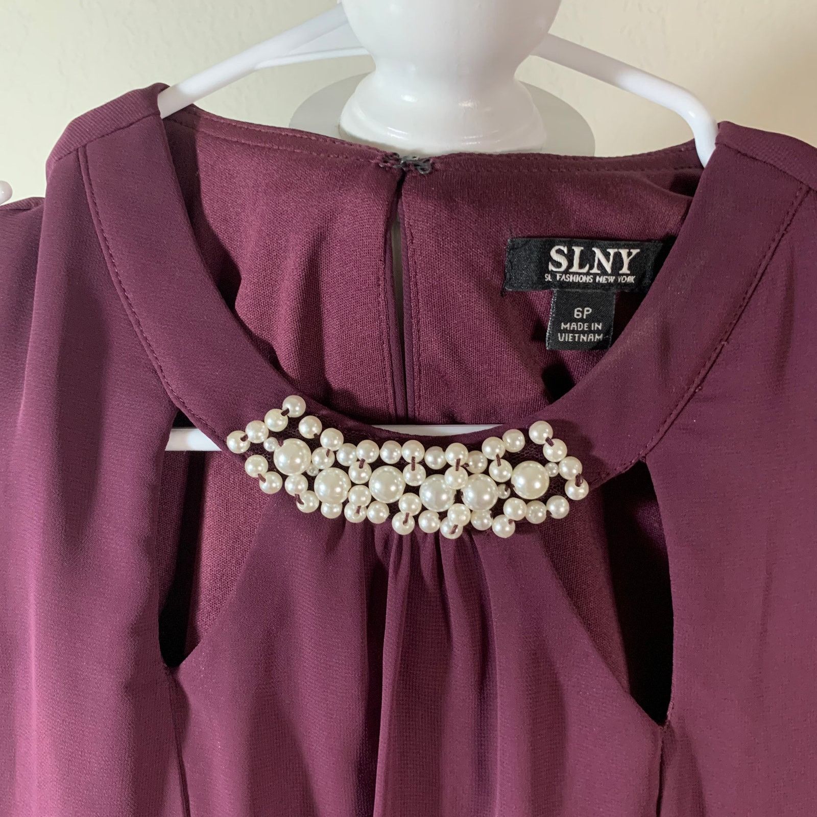 Other SLNY Purple Sleeveless Dress size 6P Size M / US 6-8 / IT 42-44 - 4 Thumbnail
