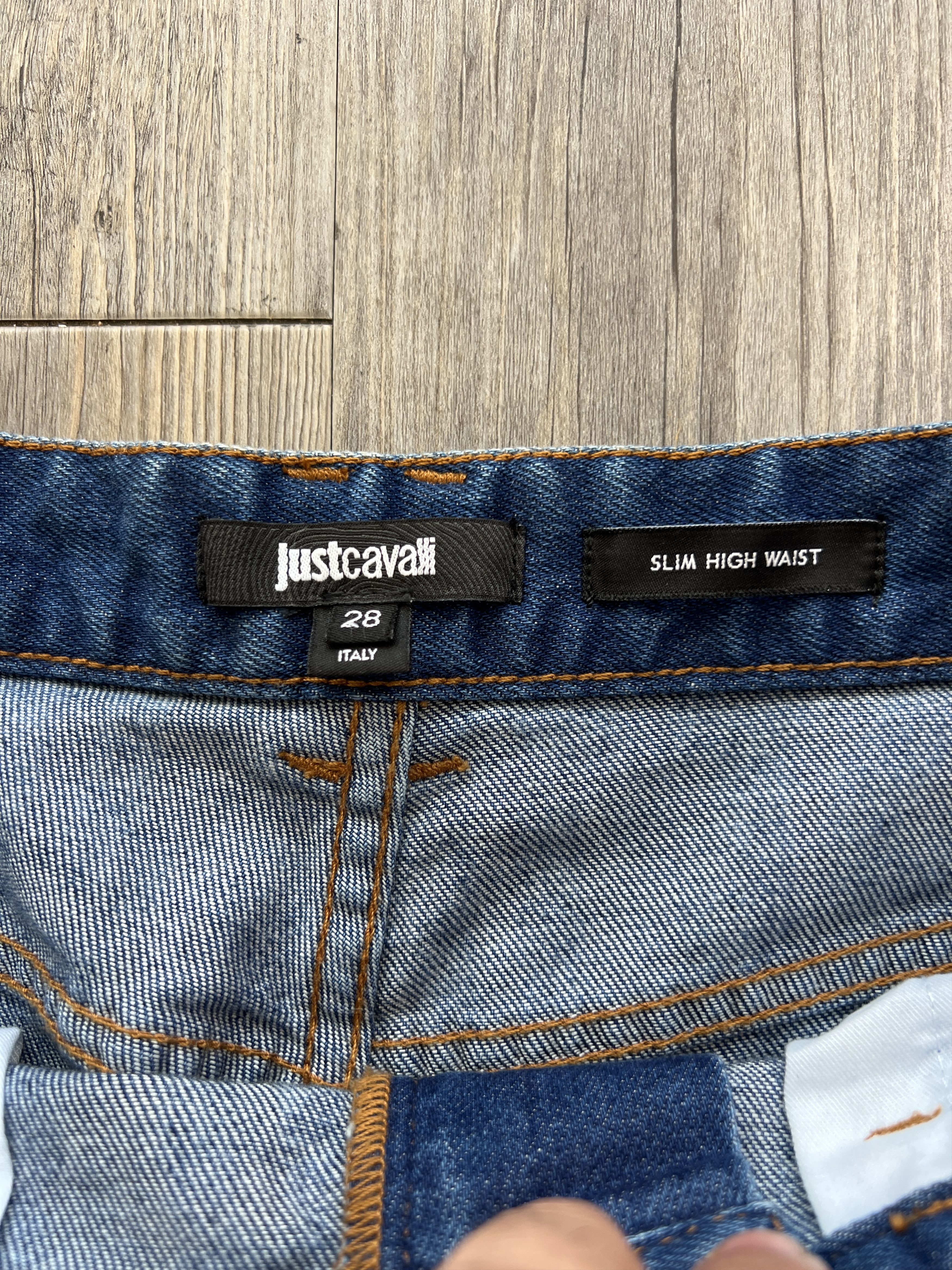 Just Cavalli Just Cavalli Spell Out Laser Jeans Size 28" / US 6 / IT 42 - 3 Thumbnail