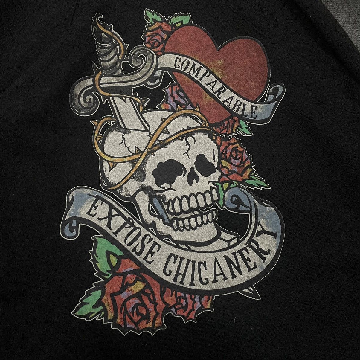 Ed Hardy × If Six Was Nine × Seditionaries Dig Deep Black Label Skulls Studded Punk Gothic Hoodie Size US S / EU 44-46 / 1 - 2 Thumbnail