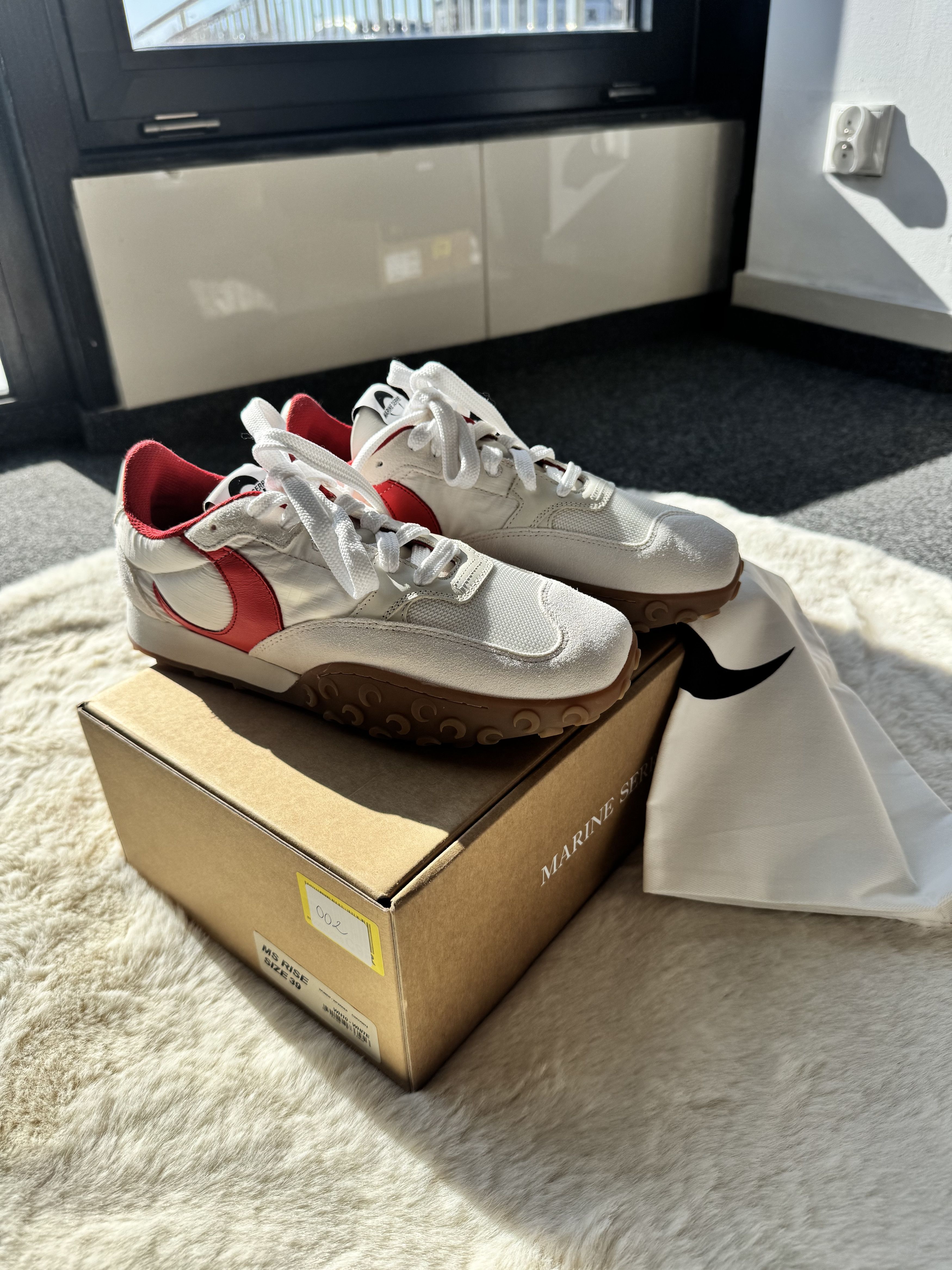 Marine Serre Marine Serre MS Rise leather sneakers EU 39 Size US 9 / IT 39 - 9 Thumbnail