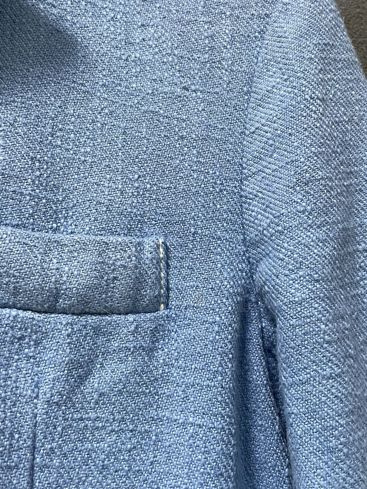 Jil Sander Vintage Jil Sander Linen Blue Blazer RARE Size S / US 4 / IT 40 - 8 Thumbnail