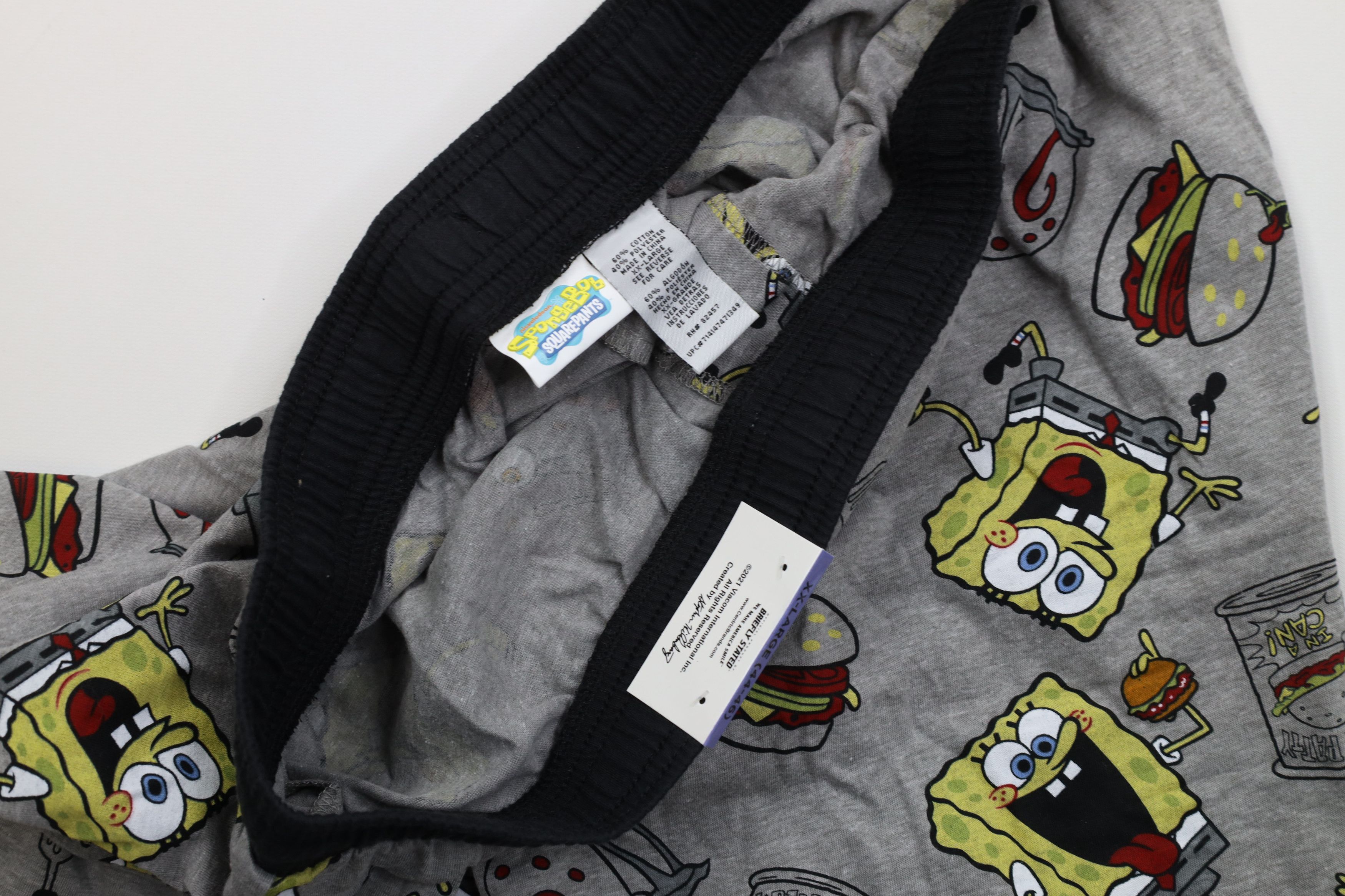 Vintage Deadstock Y2K Nickelodeon Spongebob Squarepants Sleep Shorts Size US 38 / EU 54 - 6 Thumbnail