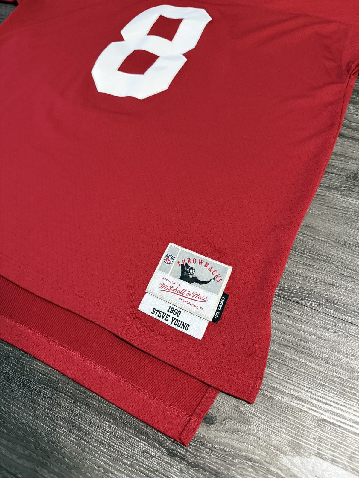 Mitchell & Ness San Francisco 49ers Steve Young Jersey Throwback Size US XL / EU 56 / 4 - 3 Thumbnail