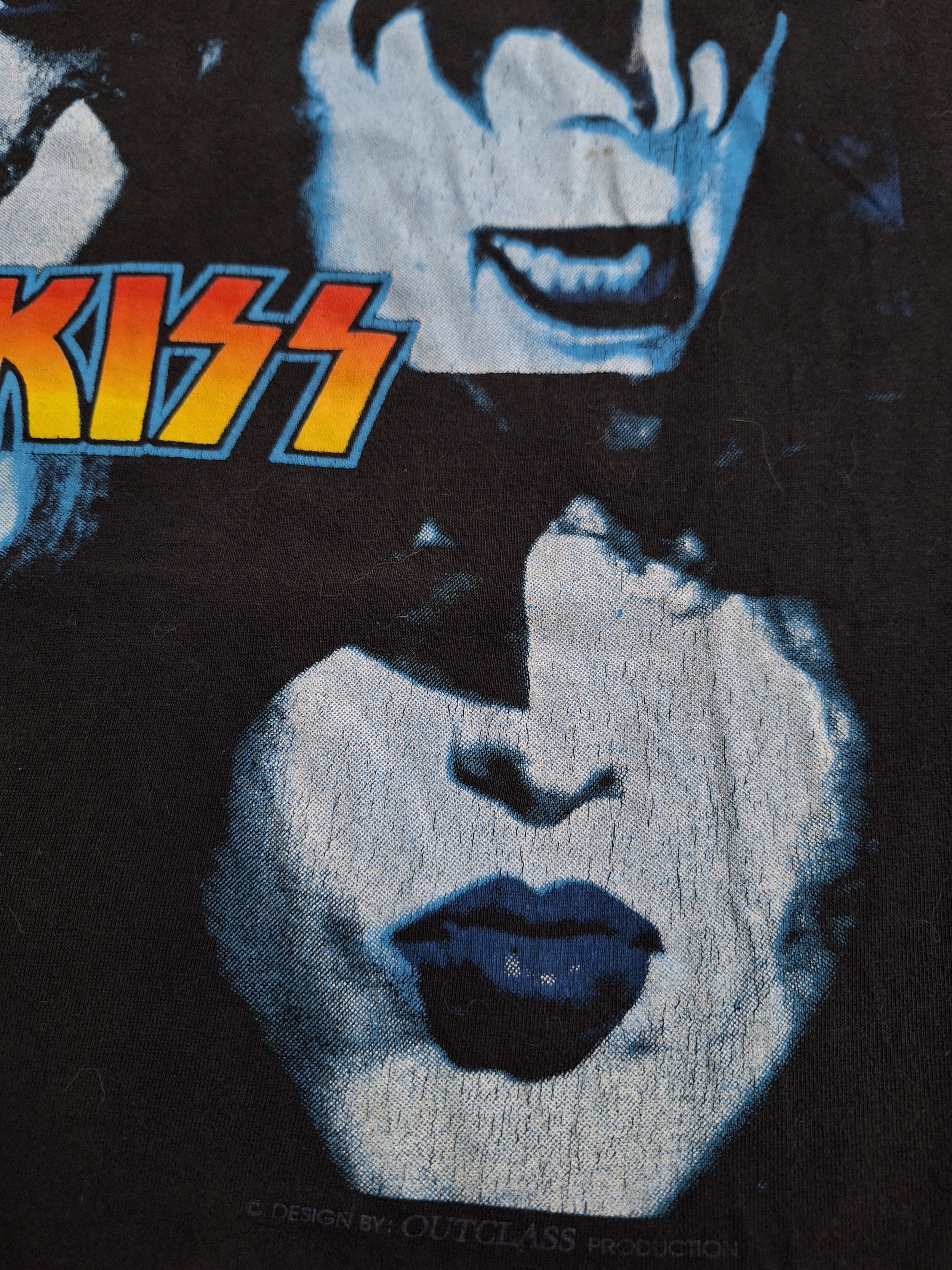 Vintage 🔥RARE🔥 Vintage 90s Kiss band album very best graphic Size US L / EU 52-54 / 3 - 5 Thumbnail