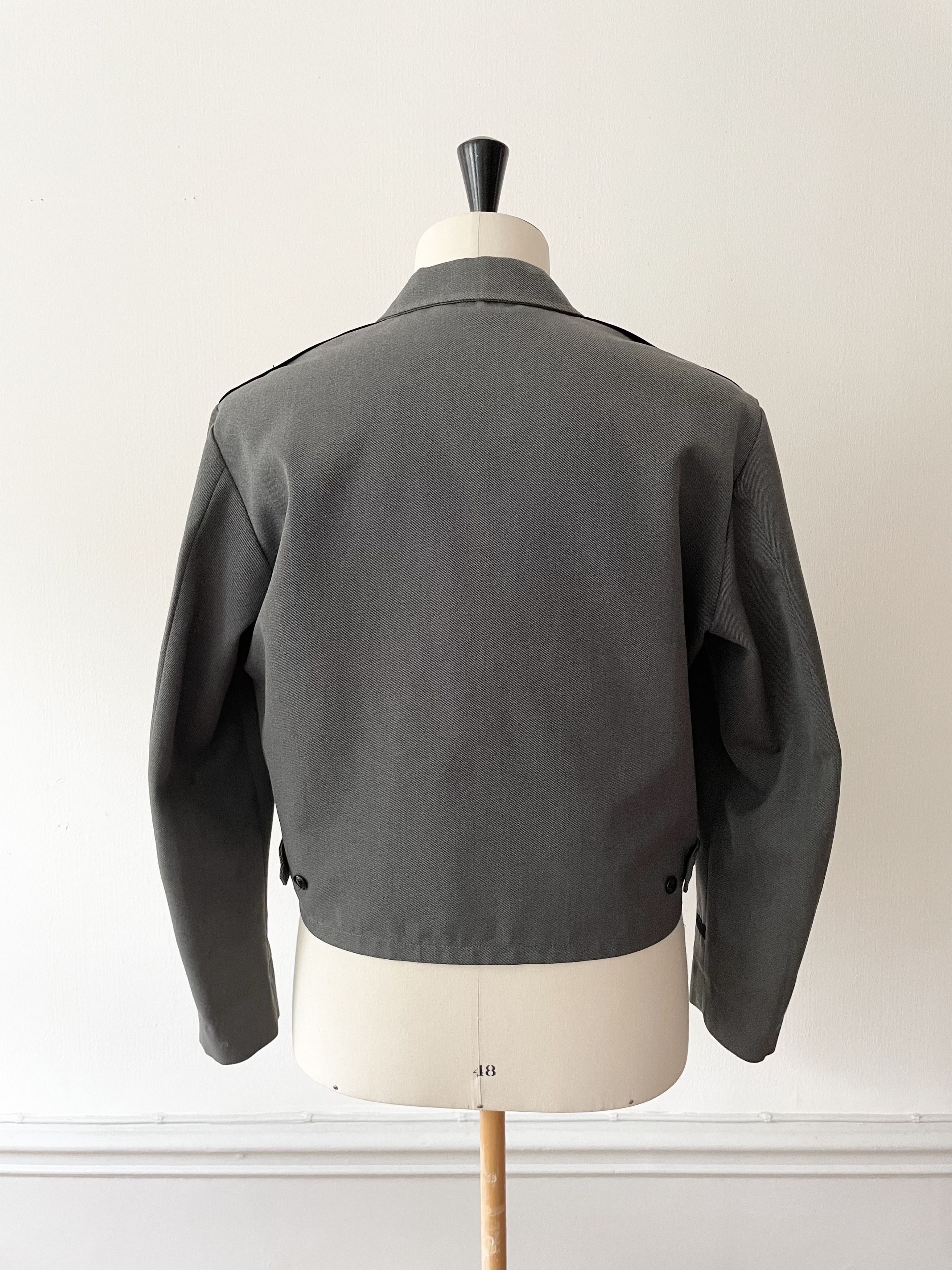 Vintage 1940's Two Tone Gabardine Uniform Work Jacket - Medium Size US M / EU 48-50 / 2 - 5 Thumbnail