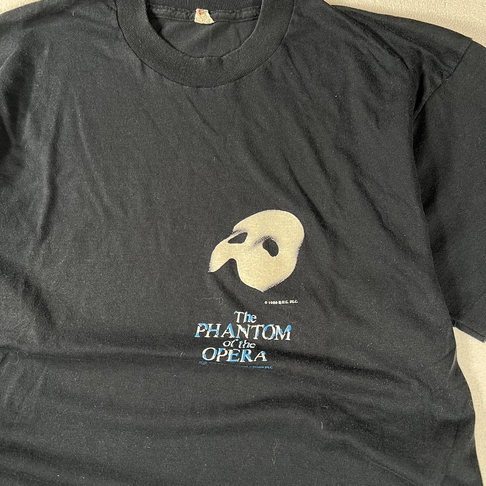 Other Vintage 1980s Phantom Of The Oprea Mask T Shirt Size US L / EU 52-54 / 3 - 6 Thumbnail