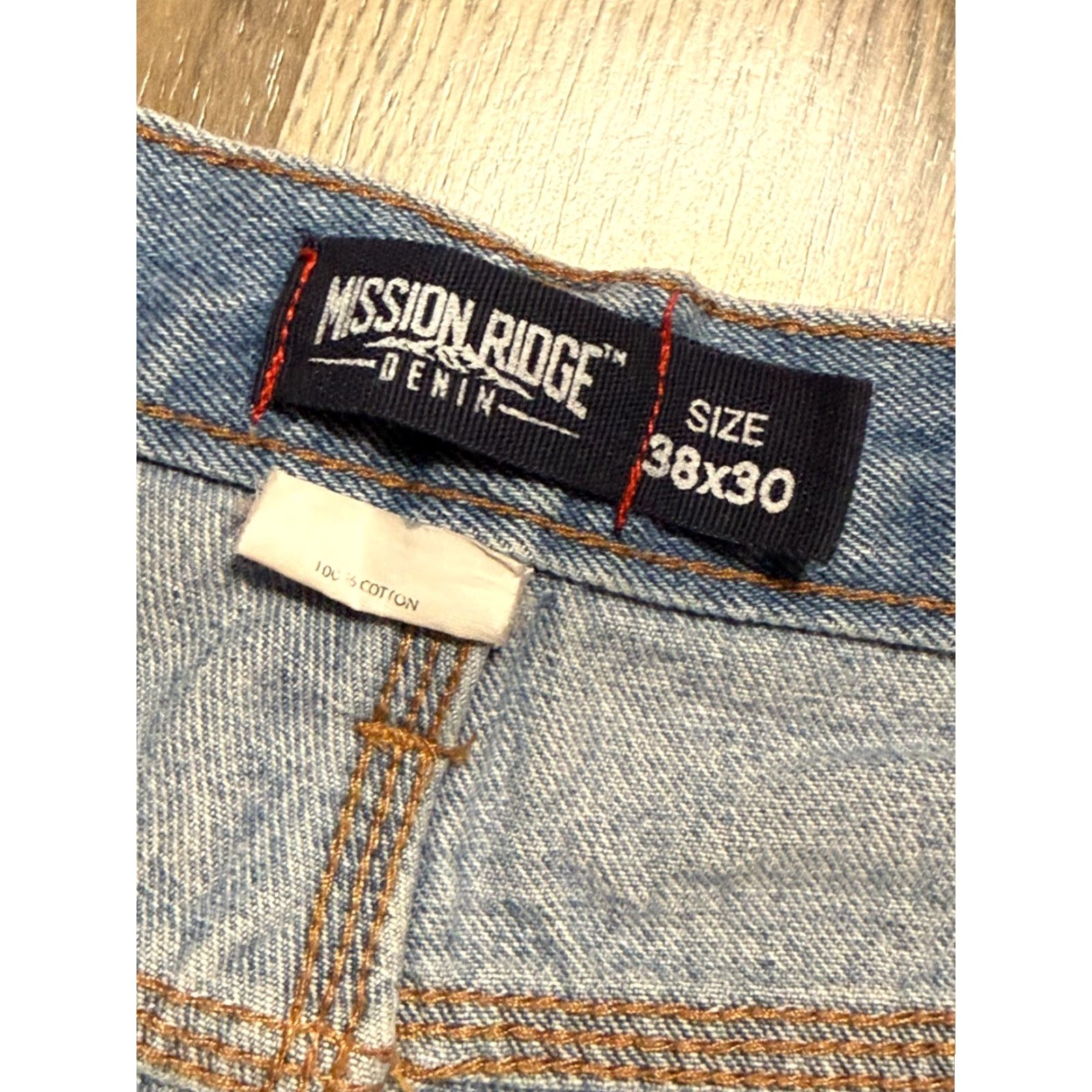 Commission Mission Jeans, Denim, Straight Leg, 5-Pocket, Men's Size 38/30, Blue, 30 Inseam, Regular Rise Size US 38 / EU 54 - 5 Thumbnail