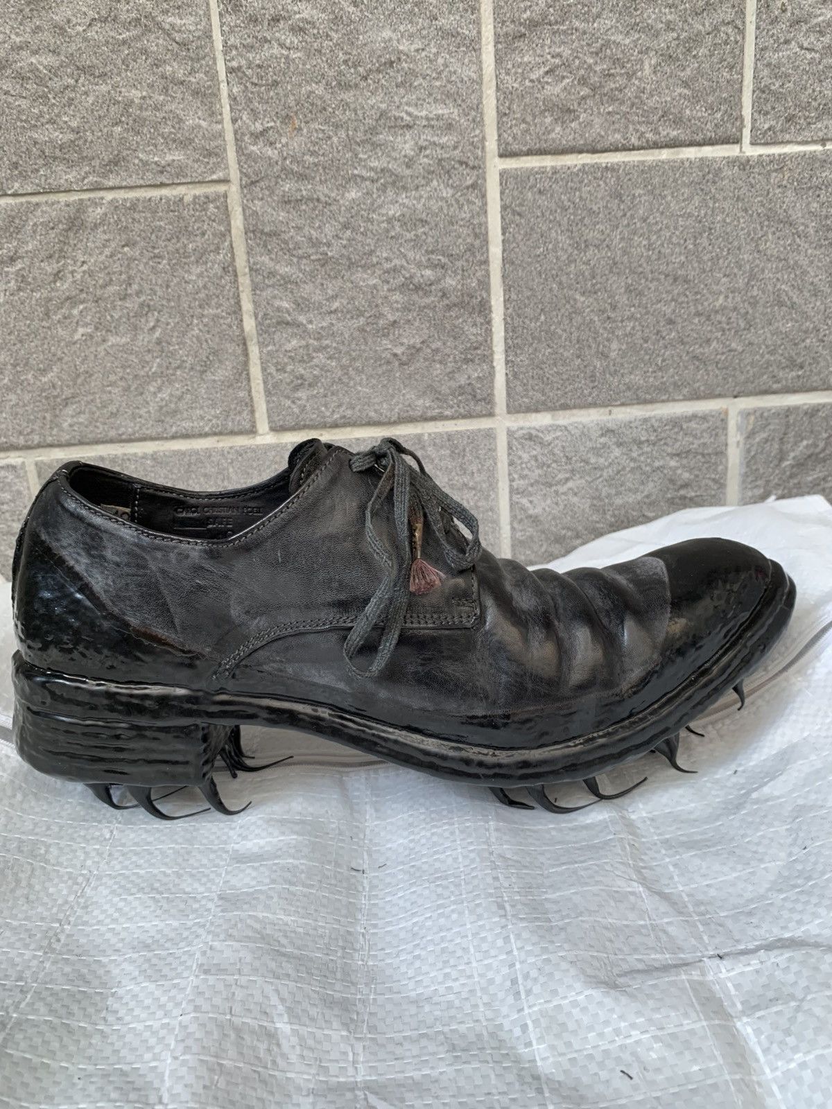 Carol Christian Poell CCP Object Dyed Lined Rubber-Drip “Goodyear” Derbys Size US 11.5 / EU 44-45 - 11 Thumbnail