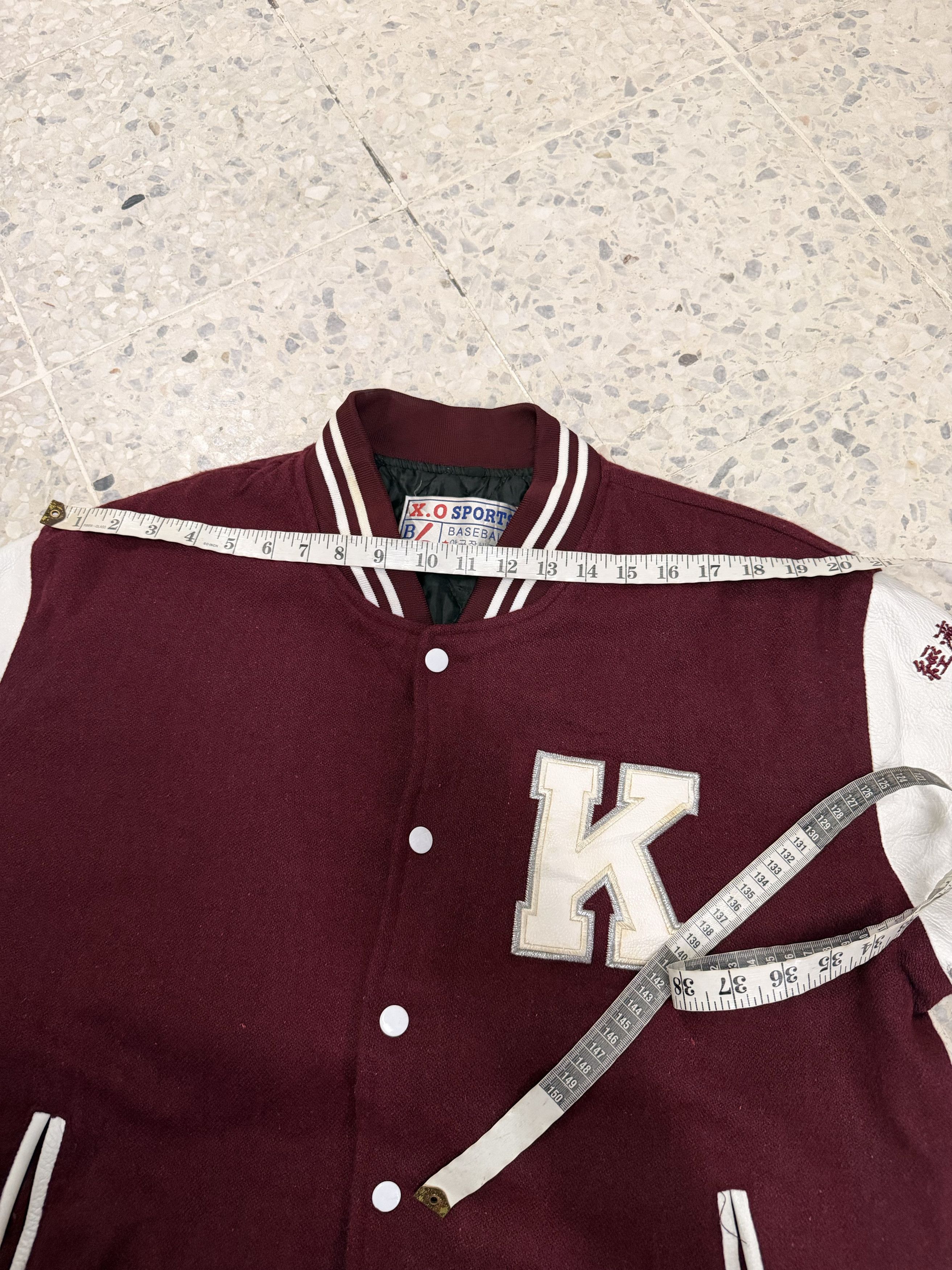 MLB Korea University Embroidery Tiger Logo Varsity Arm Leather Size US XL / EU 56 / 4 - 23 Thumbnail