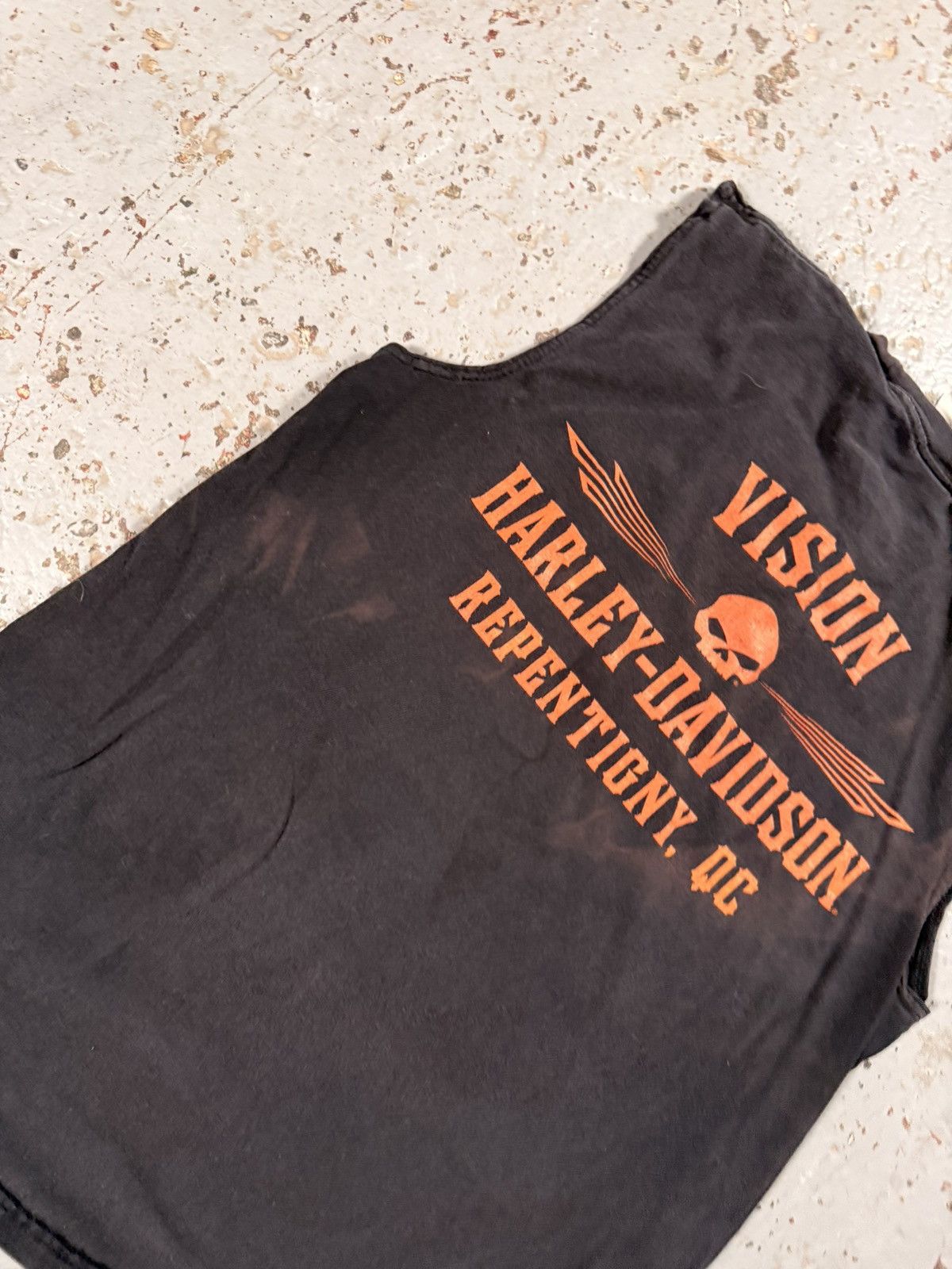Harley Davidson Vintage Harley Davidson V8 Engine Distressed Cutoff Tanktop Size US M / EU 48-50 / 2 - 8 Thumbnail