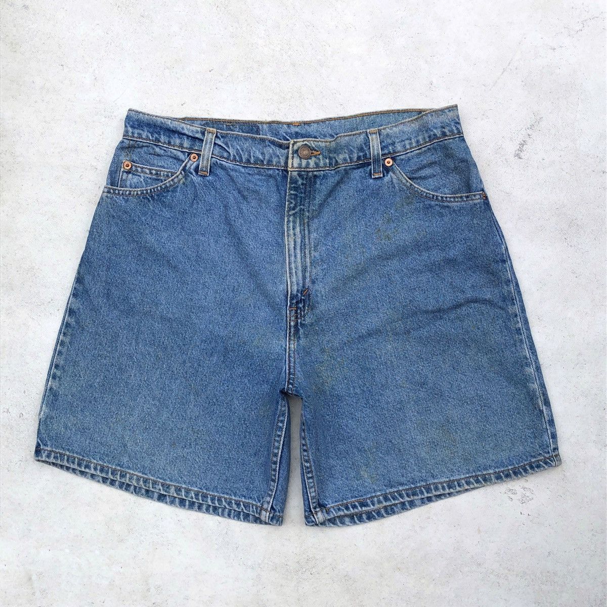 Levi's × Levi's Vintage Clothing Vtg levi's 36951 orange tab short denim pants Size US 34 / EU 50 - 2 Thumbnail