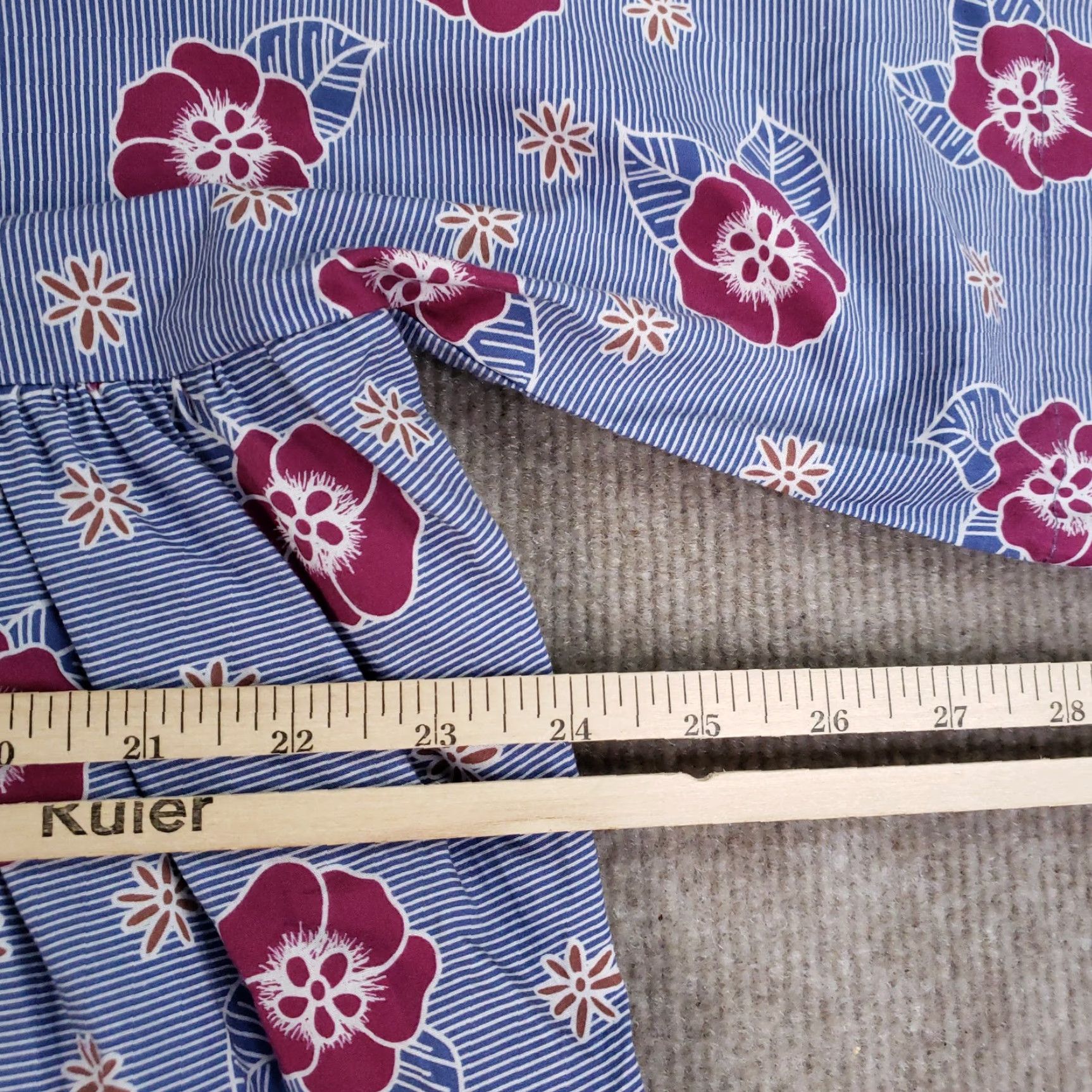 Anthropologie Carleen Dress XS Womens Blue Floral Shift USA Anthropologie Boho Short Sleeve Size 26" / US 2 / IT 38 - 3 Thumbnail