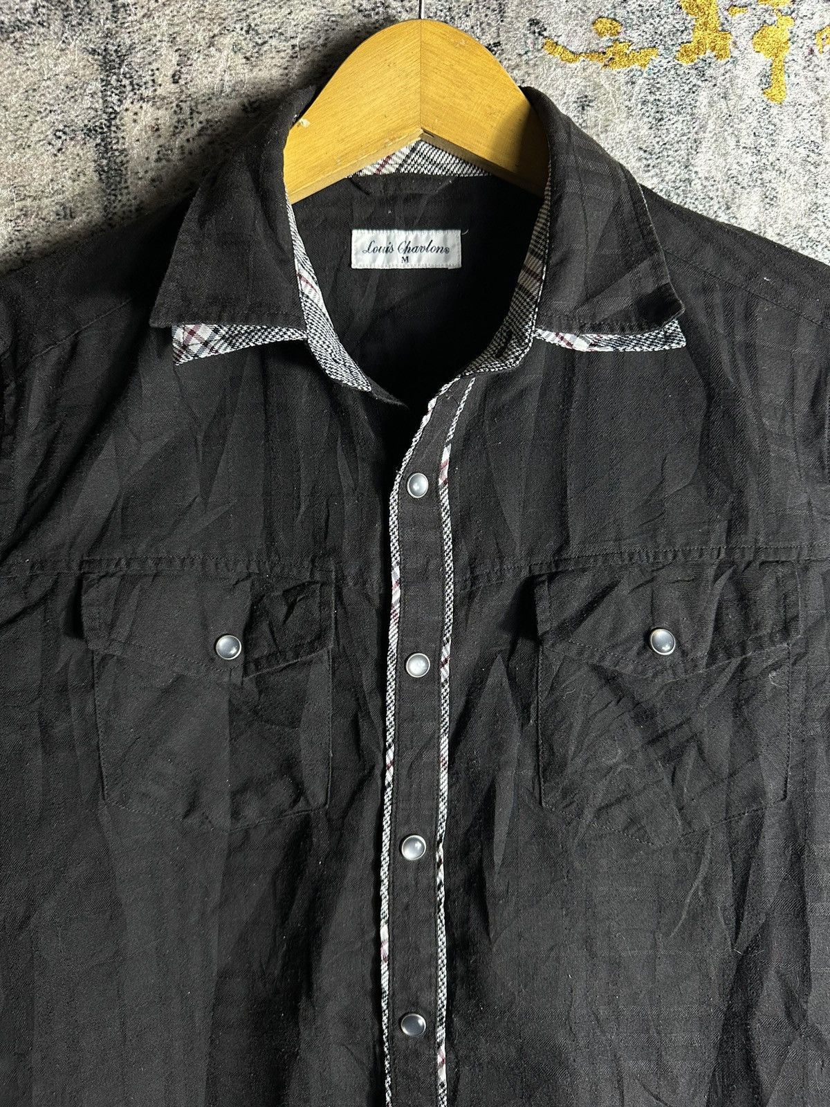 Yohji Yamamoto UNDEFINED DOUBLE COLLAR GOTHIC WESTERN SHIRT IFSIX LGB STYLE Size US M / EU 48-50 / 2 - 3 Thumbnail