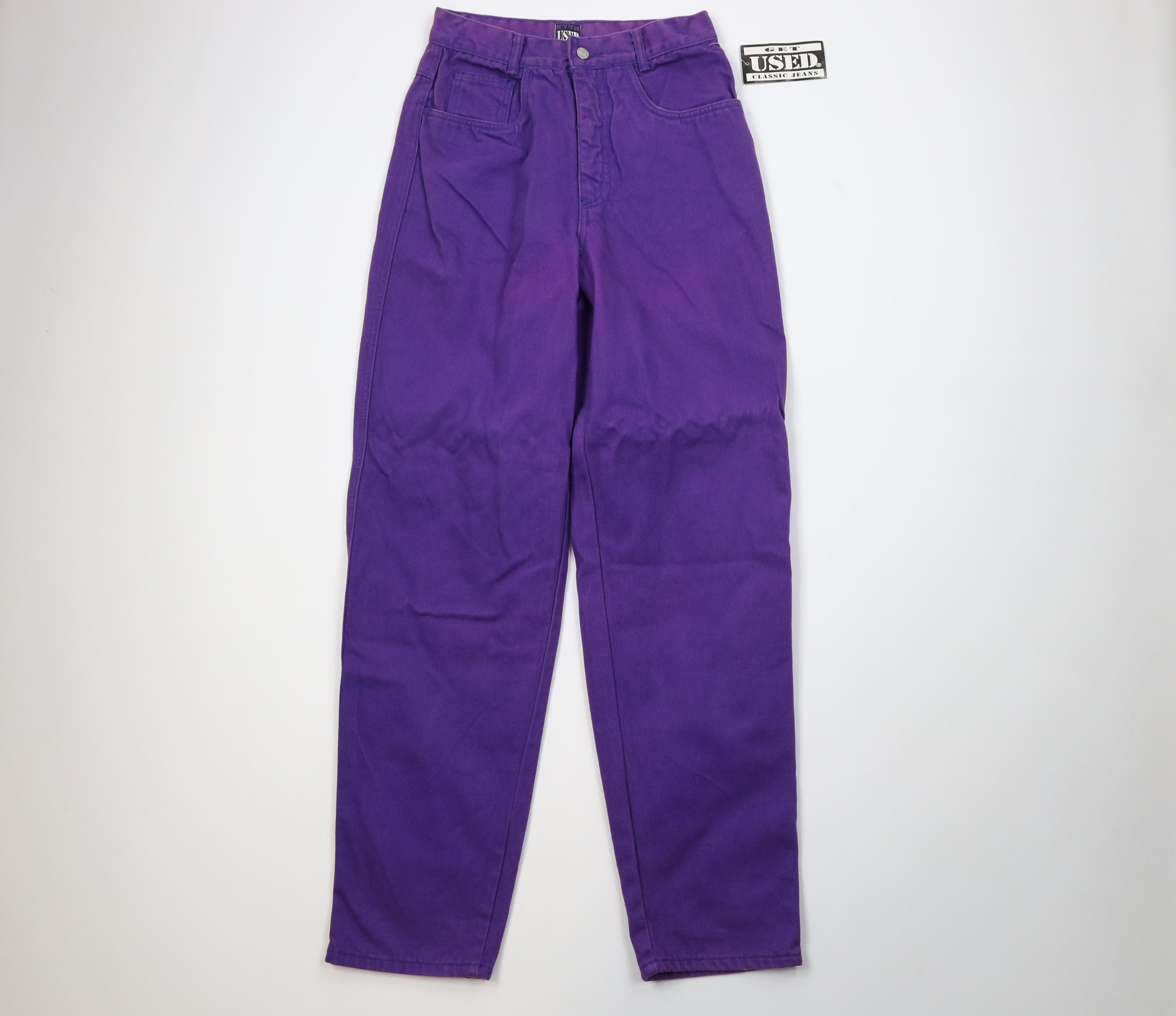 Vintage Deadstock Vintage 90s Streetwear Fit Skateboard Jeans Purple Size US 29 - 1 Thumbnail