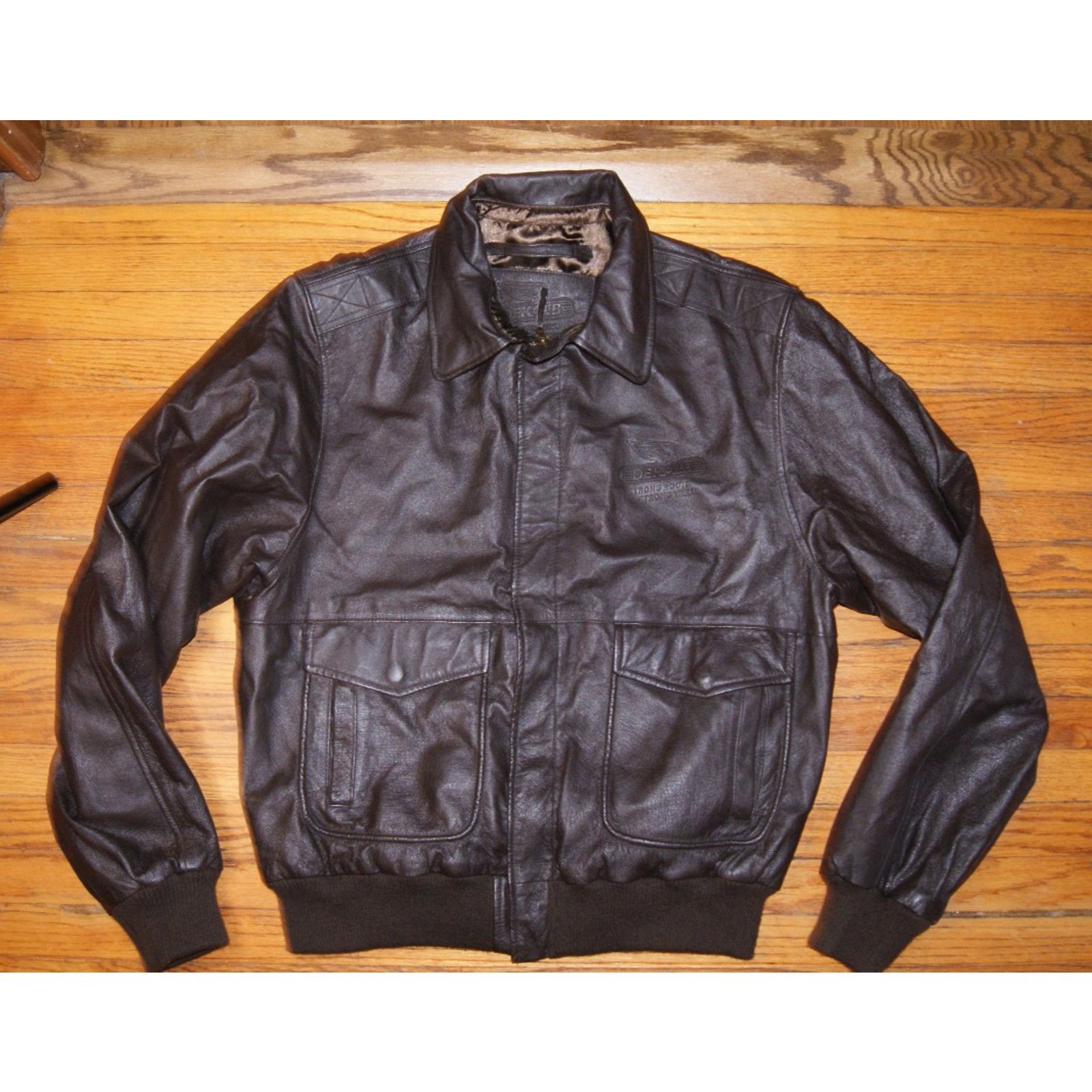 Vintage VTG Dekalb Seed Corn Roots Brown Leather Jacket Coat XL Size US XL / EU 56 / 4 - 1 Thumbnail