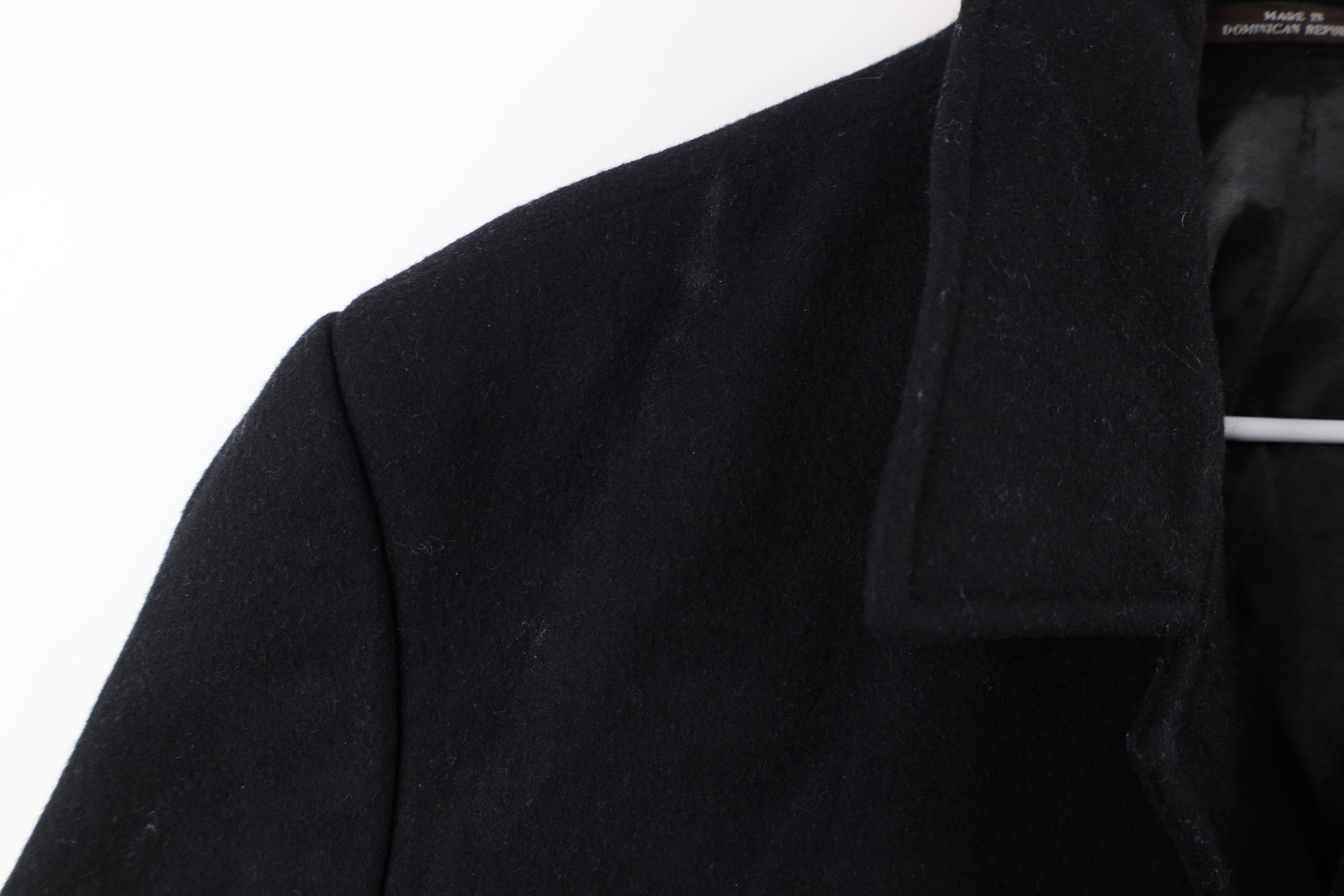 Michael Kors × Vintage Michael Kors Wool Blend Trench Coat Overcoat Jacket Black Size US XL / EU 56 / 4 - 4 Thumbnail