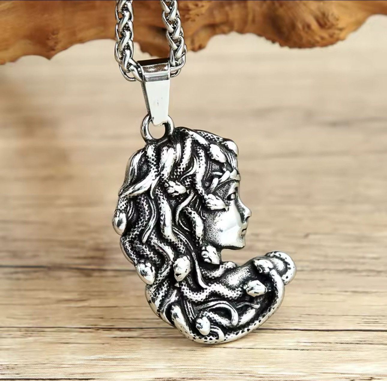 Other Gothic Punk Medusa Stainless Steel Pendants Necklace Chain Size ONE SIZE - 2 Thumbnail