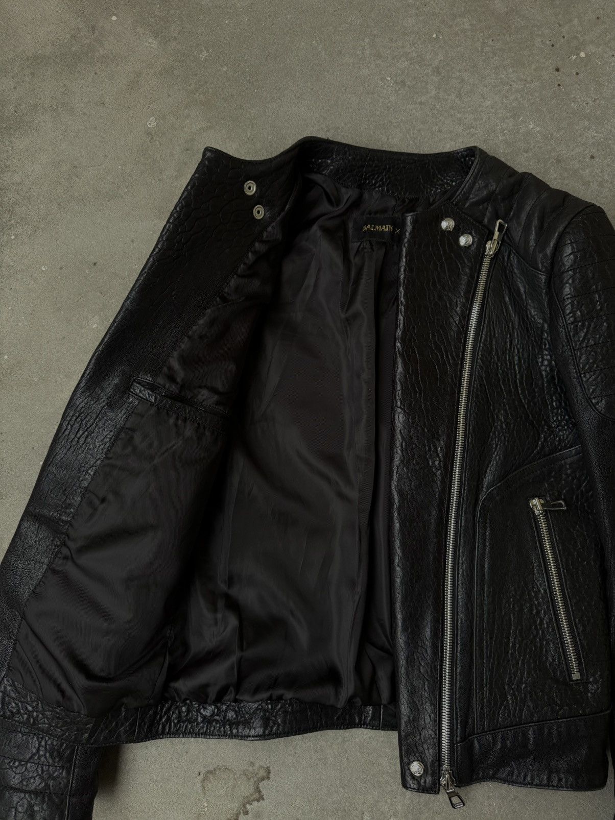 Balmain × H&M AW15 Balmain x H&M Biker Leather Jacket Size US S / EU 44-46 / 1 - 8 Thumbnail