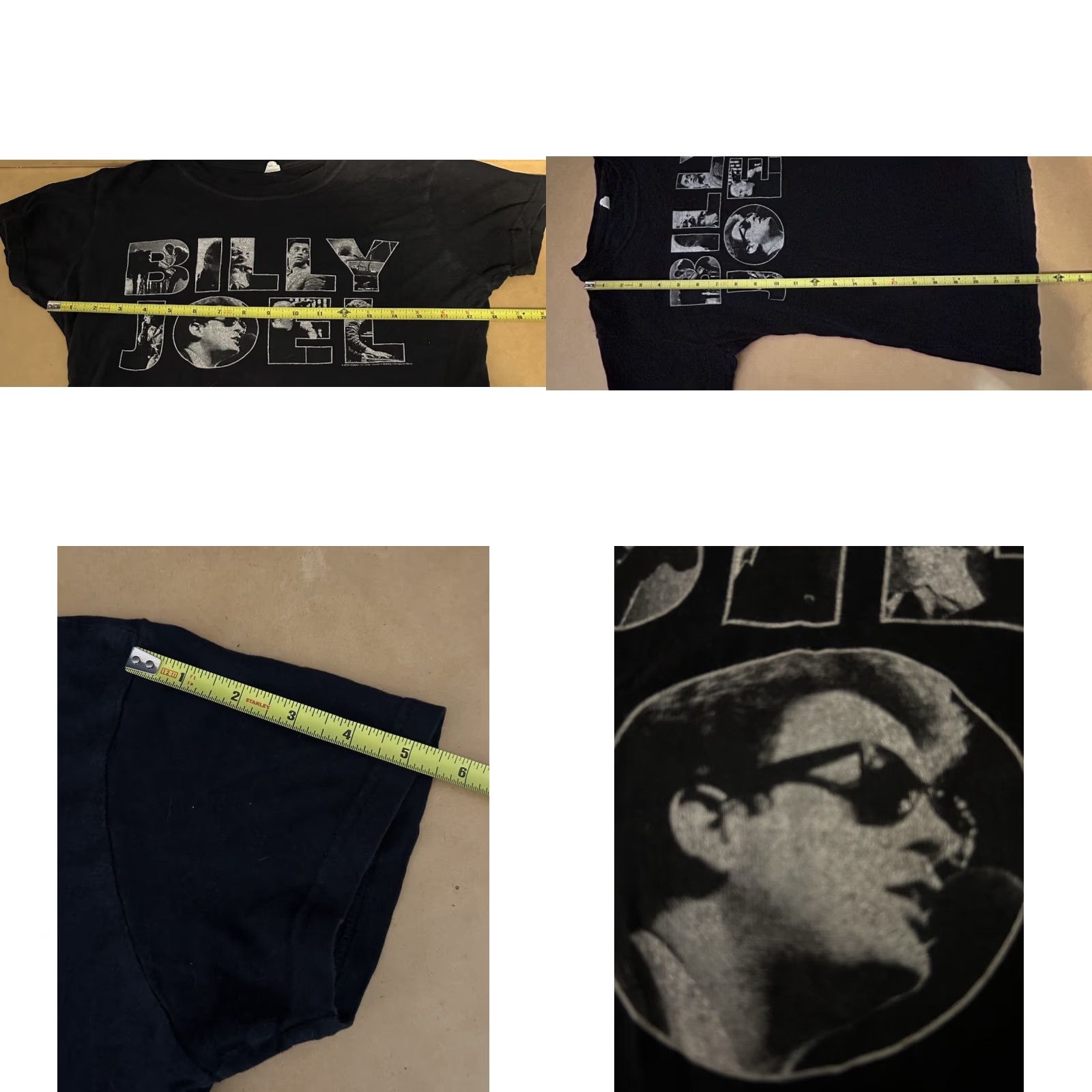 Tultex Billy Joel In Concert 2014 Shirt Women Small Black Short Sleeve Crew Neck Tultex Shirt Women Small Black Short Sleeve Crew Neck Tultex Size S / US 4 / IT 40 - 9 Thumbnail