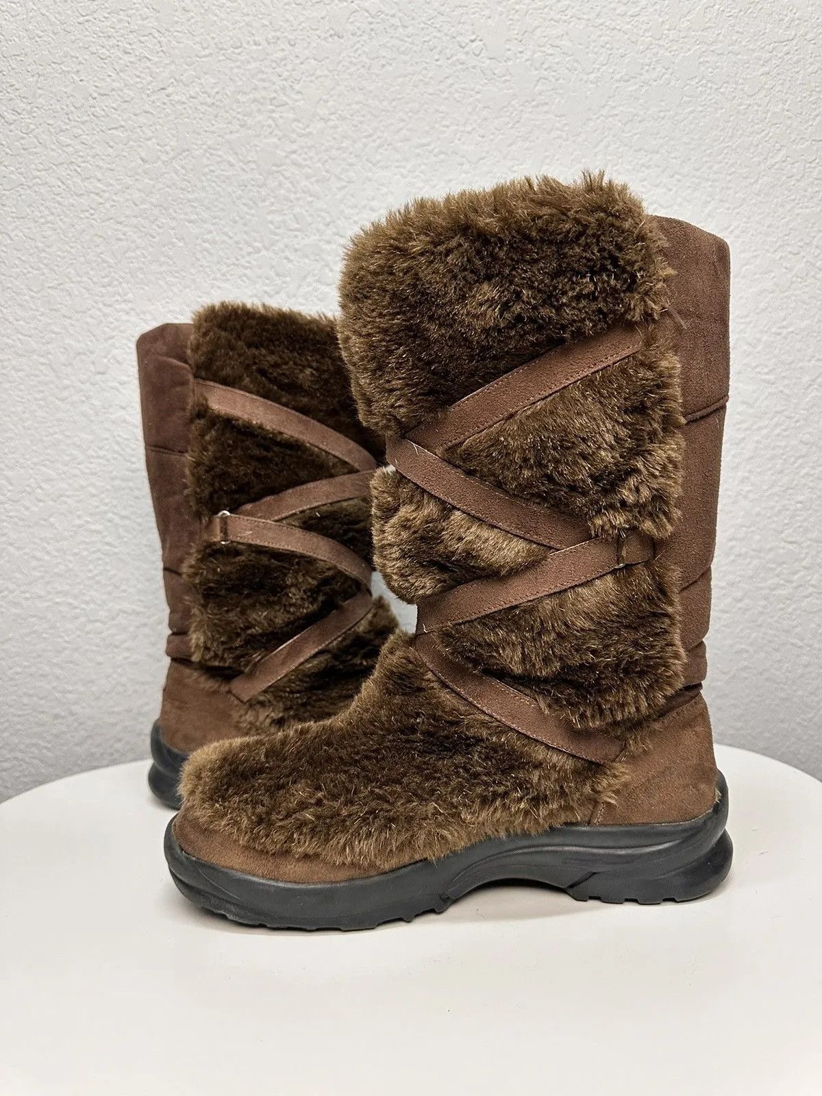 Moon Boot Ifsixwasnine Boots Brown Fur Leather Vintage Mohair Japan Size US 8 / EU 41 - 9 Thumbnail