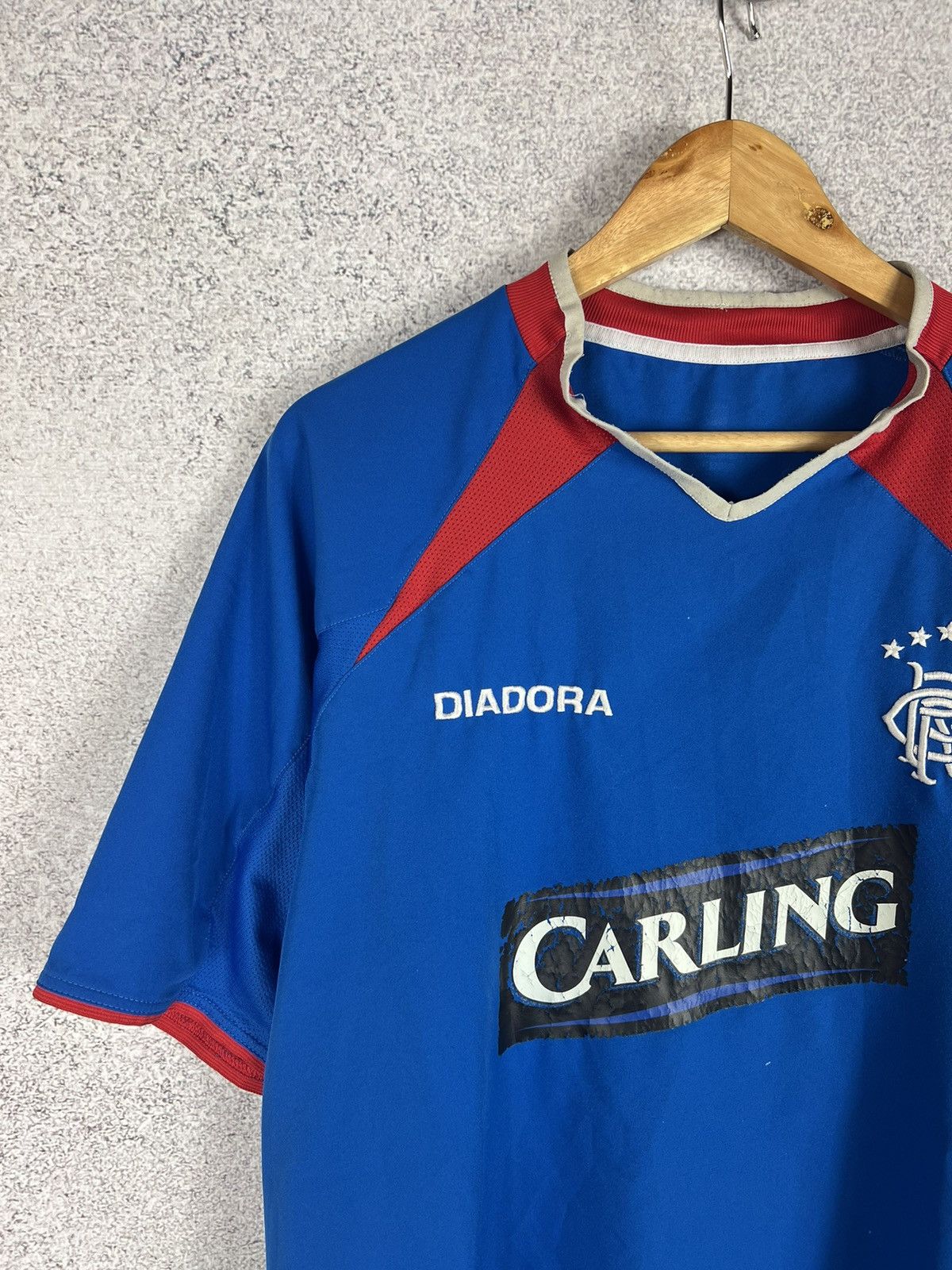 Diadora Vintage Glasgow Rangers 2003/04 Diadora Soccer Jersey Shirt Size US XL / EU 56 / 4 - 3 Thumbnail