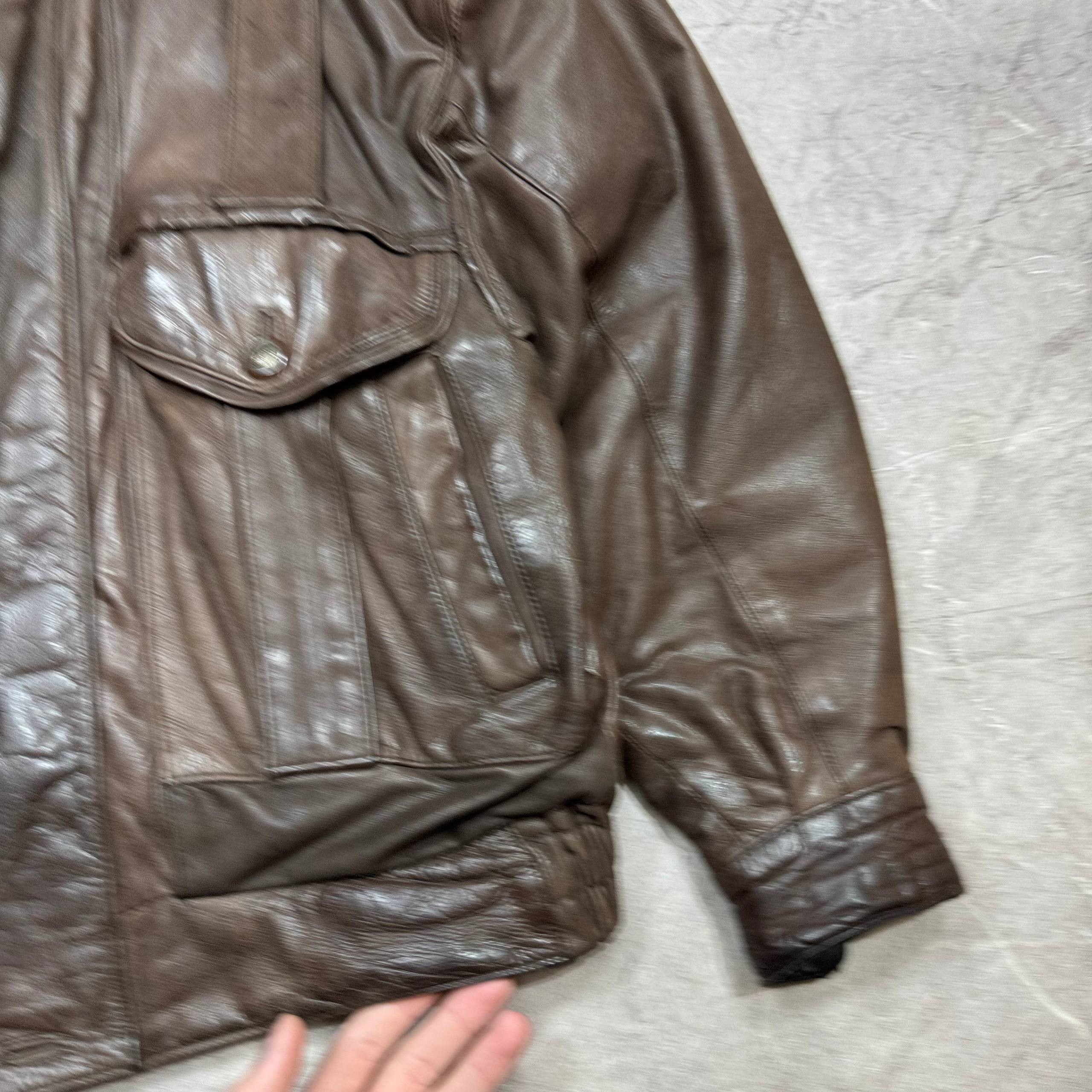 Japanese Brand Vintage 80s Brown Leather Casual Jacket Mens Size 48 Size US M / EU 48-50 / 2 - 9 Thumbnail