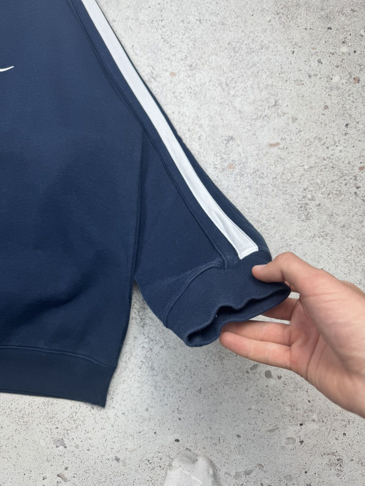 Nike × Vintage Vintage Nike Sweatshirt Big Logo 90s Blue Drill Men’s XL Size US XL / EU 56 / 4 - 6 Thumbnail