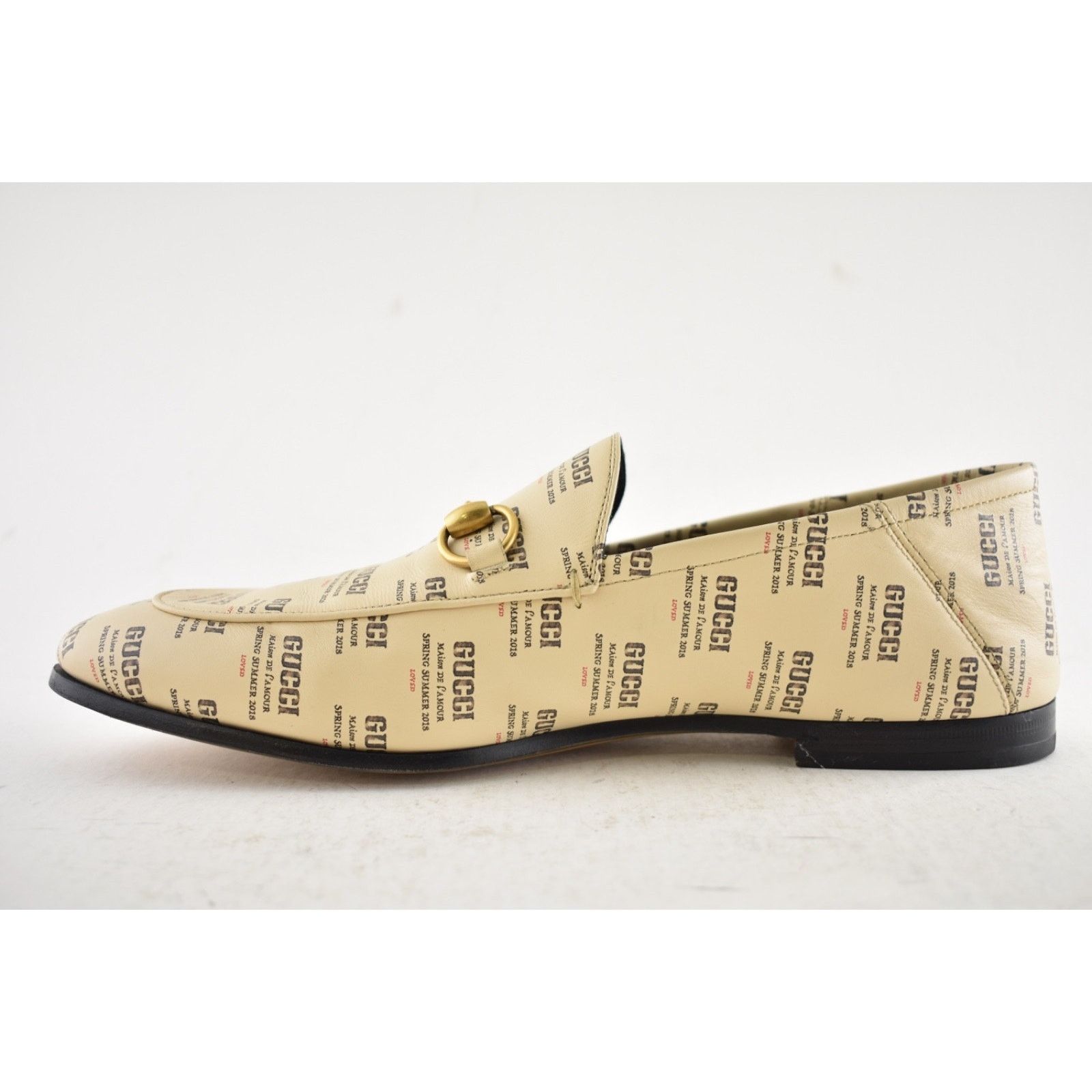 Gucci Gucci Brixton Soy Black Stamp Horsebit Loafer Flat G9 US10 Size US 10 / EU 43 - 13 Thumbnail