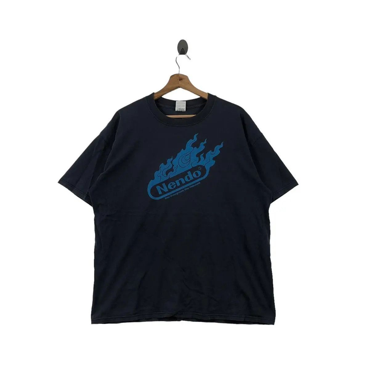 Vintage NENDO UNDERGROUND OLDSCHOOL Skate Tee Shirt Size US XL / EU 56 / 4 - 1 Thumbnail