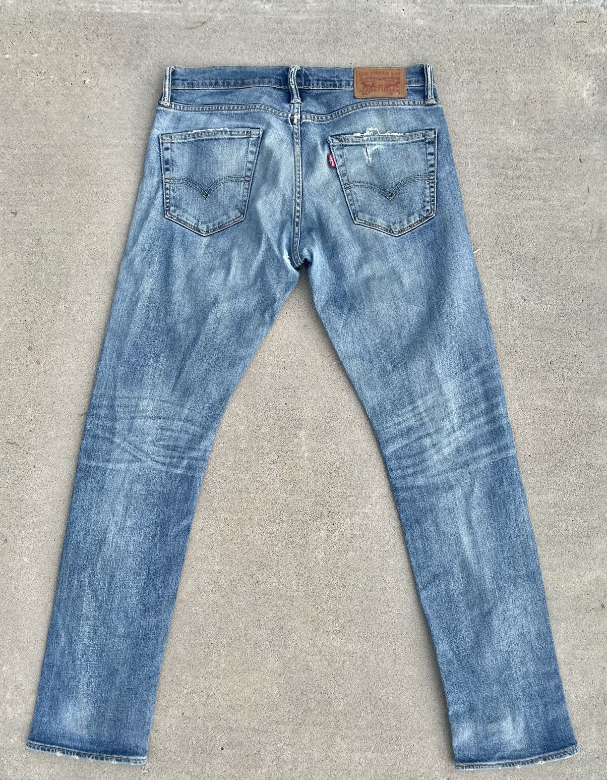 Levi's Levi’s 511 denim jeans Faded distressed blue Size US 32 / EU 48 - 2 Thumbnail