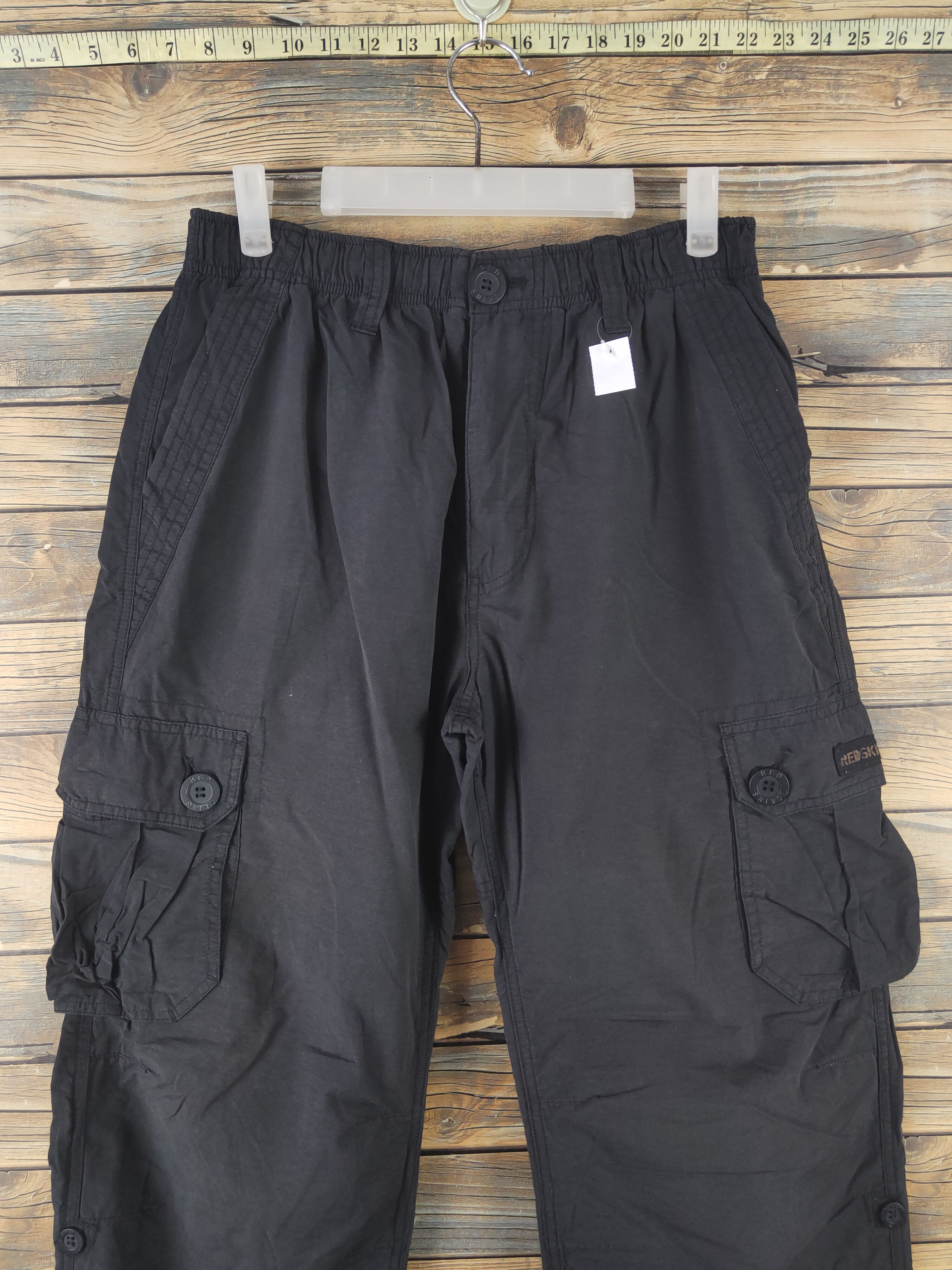 Japanese Brand DL Redskins Black Multipocket Cargo Pants #1925 Size US 31 - 2 Thumbnail
