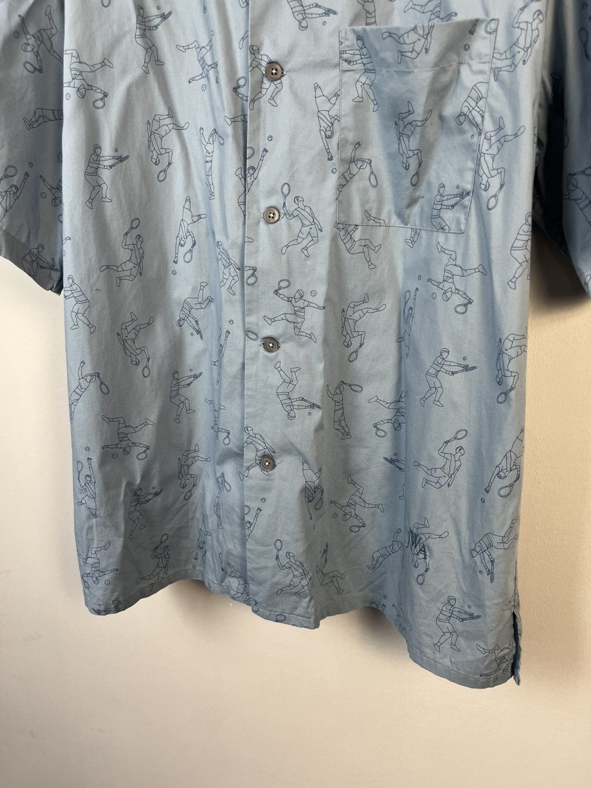 JW Anderson × Uniqlo J.W.Anderson Uniqlo Printed Open Collar Short Sleeve Shirt Size US XL / EU 56 / 4 - 5 Thumbnail