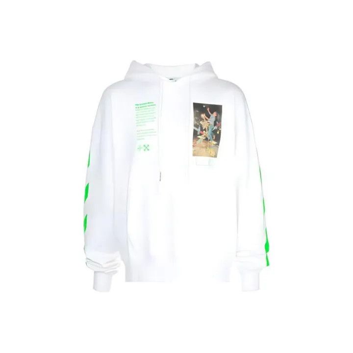 Off-White Off-White Graphic Print Hooded Sweatshirt 0079 Size US S / EU 44-46 / 1 - 1 Thumbnail