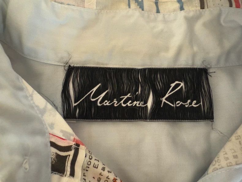 Martine Rose Martine Rose Poster splicing shirt Size US S / EU 44-46 / 1 - 4 Thumbnail