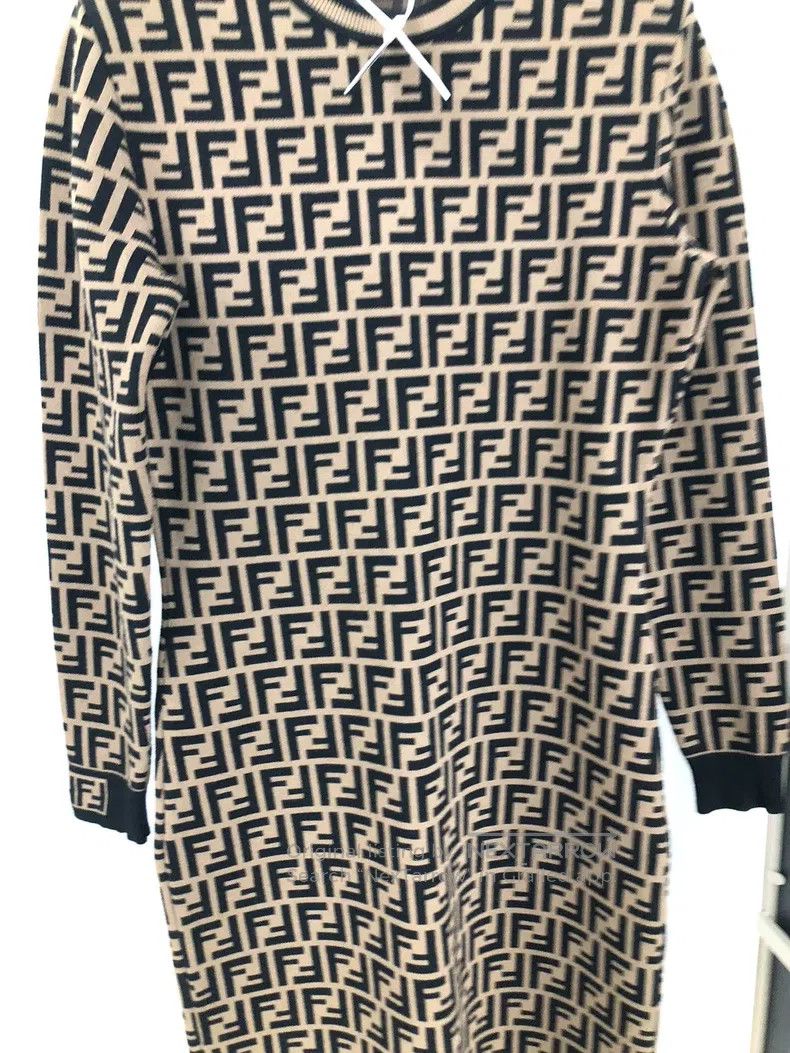 Fendi Fendi All-Print Dress Size XS / US 0-2 / IT 36-38 - 4 Thumbnail