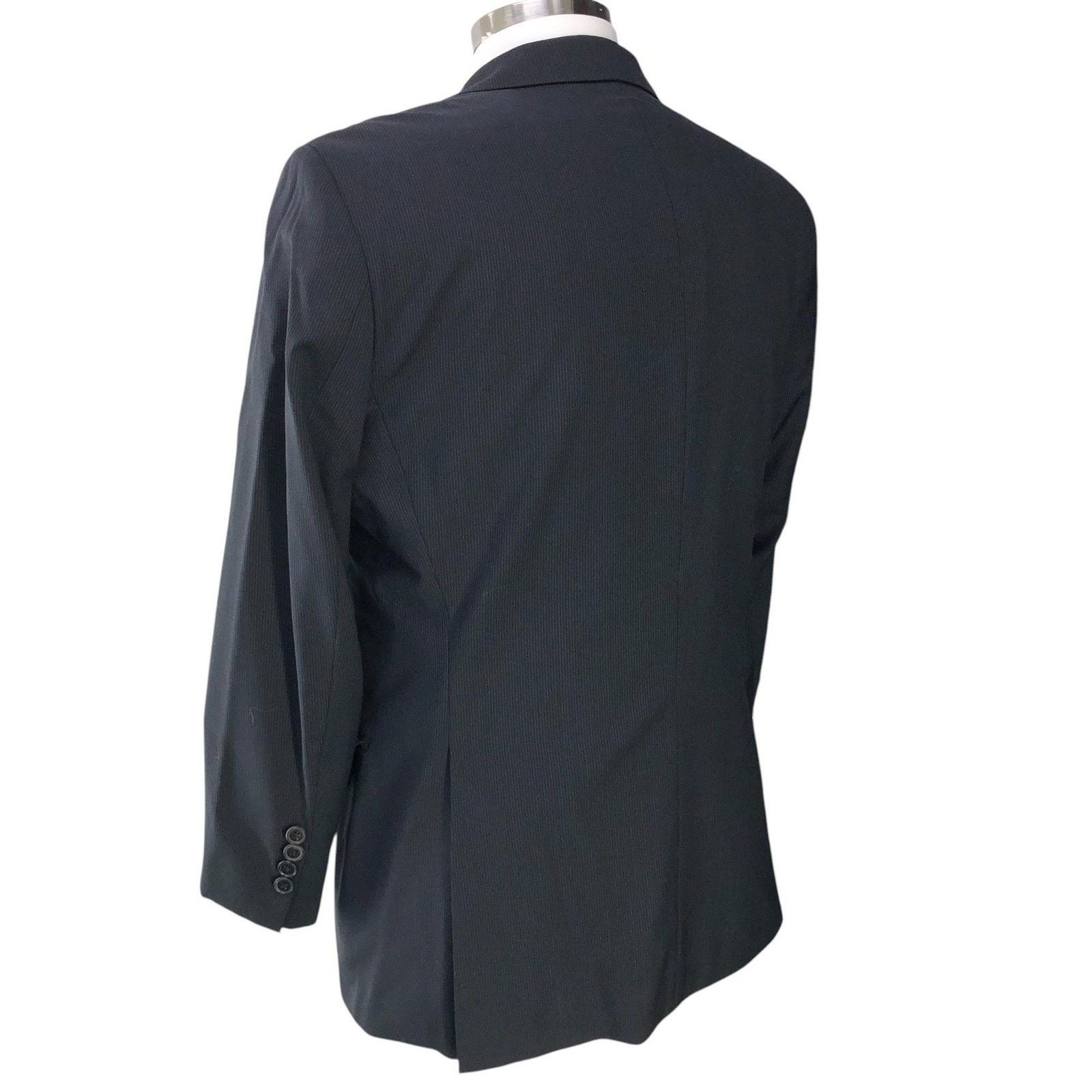 Hugo Boss Hugo Boss Sport Coat 38S Black Pinstripe Pasolini1/Movie1 Size 38S - 9 Thumbnail