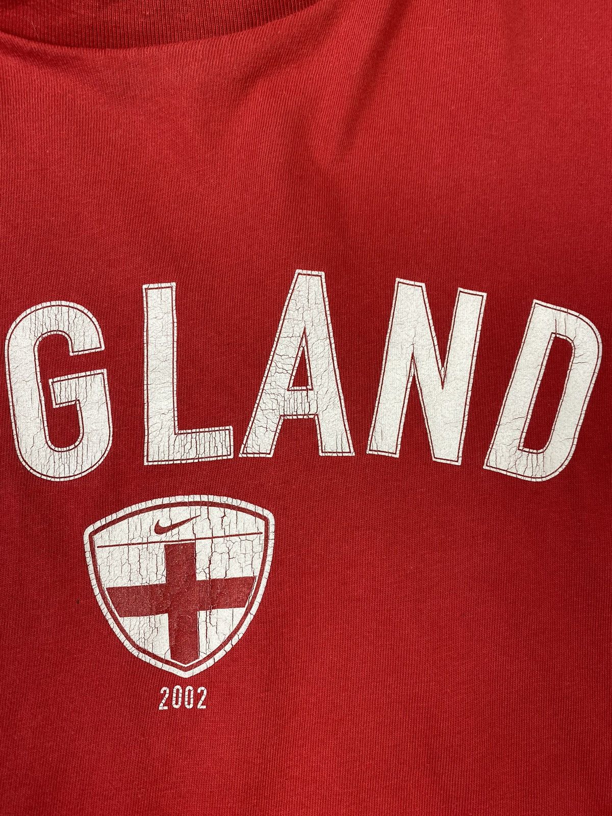 Nike × Vintage Vintage 00s Nike England 2002 T Shirt Tee y2k Size US L / EU 52-54 / 3 - 7 Thumbnail