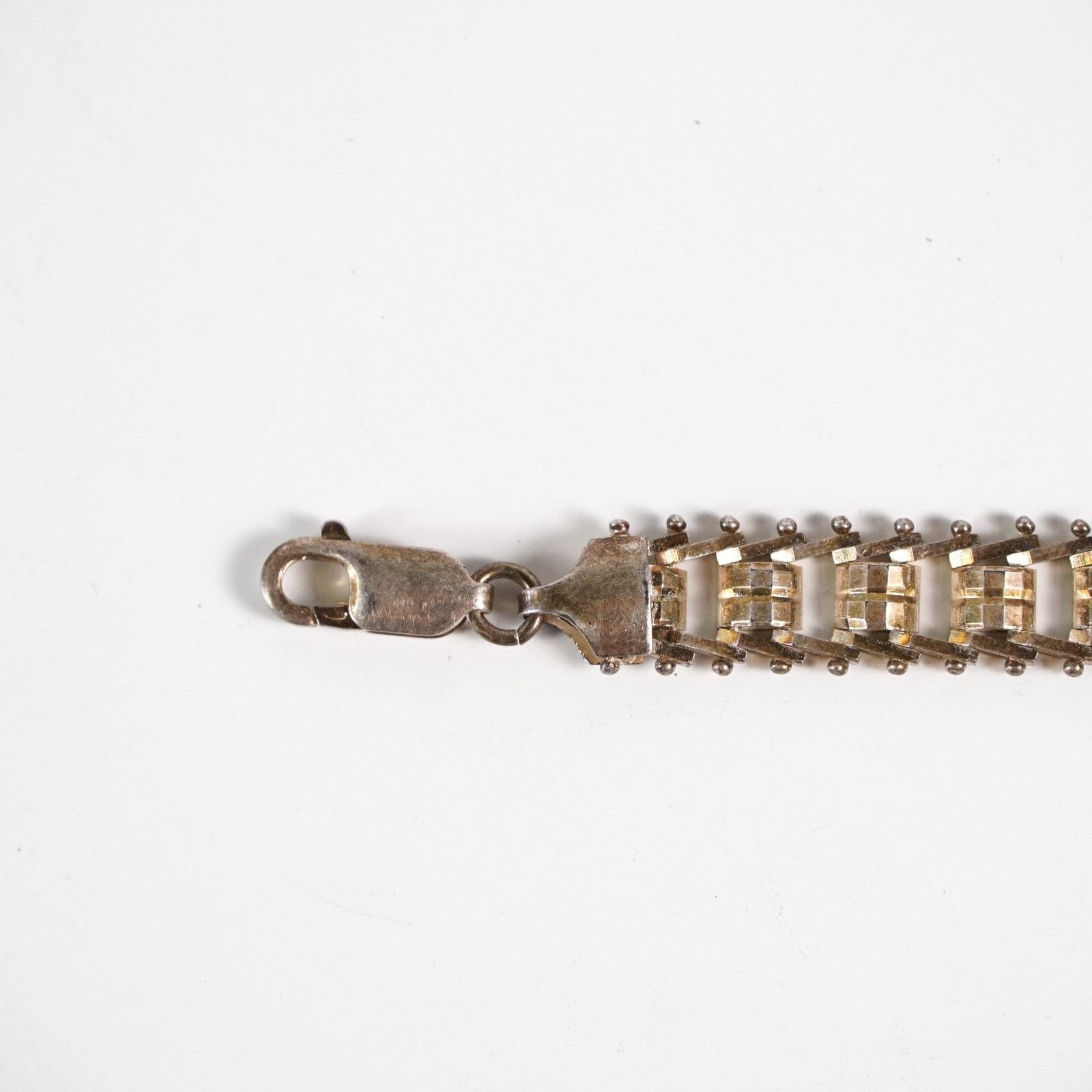 Other Vintage 925 Sterling Silver Chain Link Bracelet Clasp Italy Size ONE SIZE - 9 Thumbnail