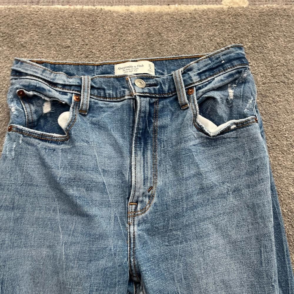 Abercrombie & Fitch Abercrombie & fitch ankle straight ultra high rise Jean Size 27" / US 4 / IT 40 - 2 Thumbnail