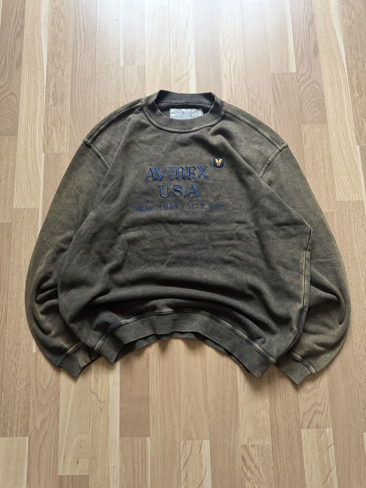 Avirex Vintage avirex faded sweatshirt archive new york 90s Size US L / EU 52-54 / 3 - 2 Thumbnail