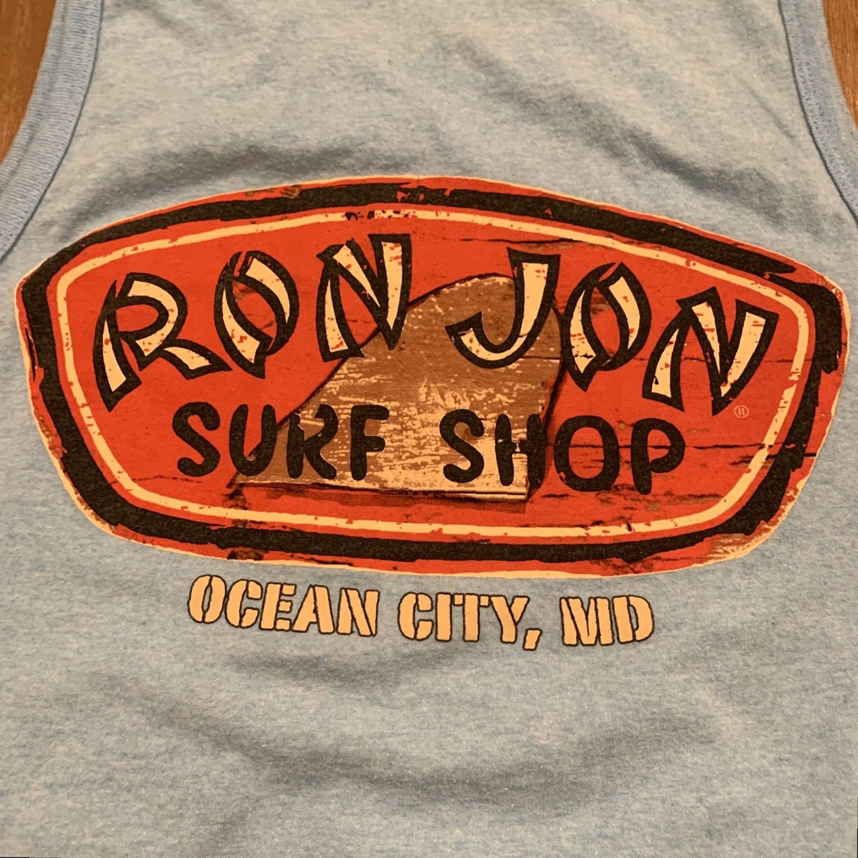 Ron Jon Surf Shop VINTAGE Ron Jon Tank Top Ocean City Maryland Blue S Summer Men Size S Tank Top Size US S / EU 44-46 / 1 - 4 Thumbnail