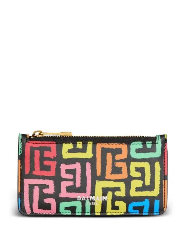 Balmain o1s1wg111225 Size:OS/Pb Labyrinth Cardholder in Multicolor Size ONE SIZE - 1 Thumbnail