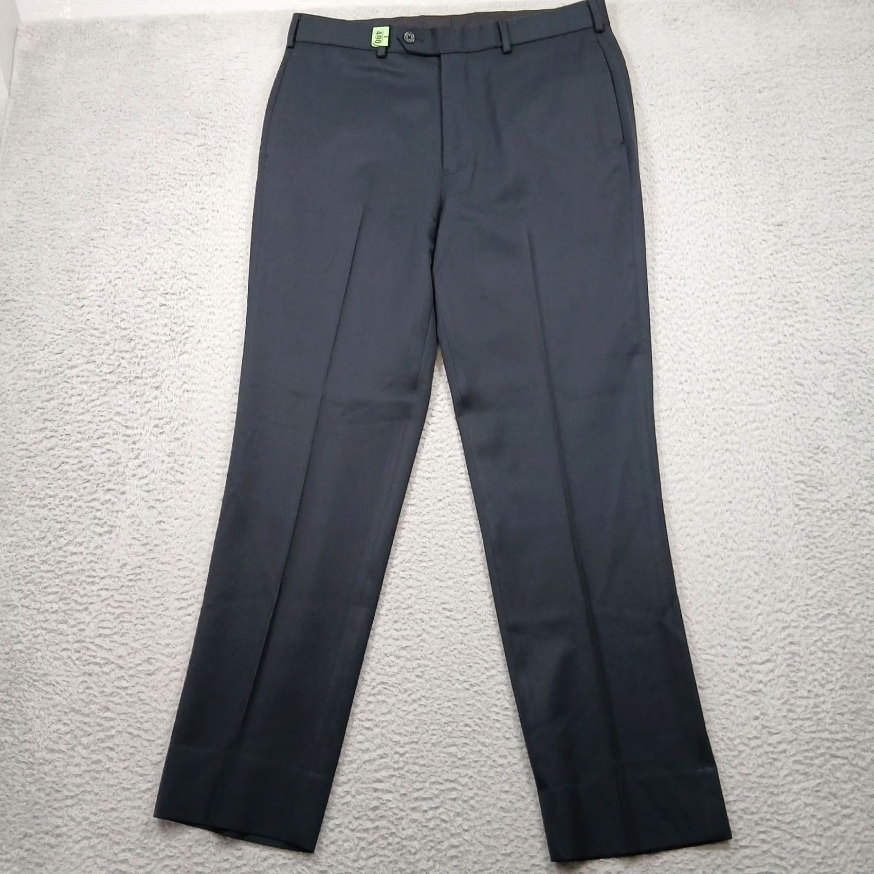 Brooks Brothers Brooks Brothers Madison Fit 100% Wool Dress Pants Mens 35/32 Navy Blue EUC Size US 35 - 2 Thumbnail