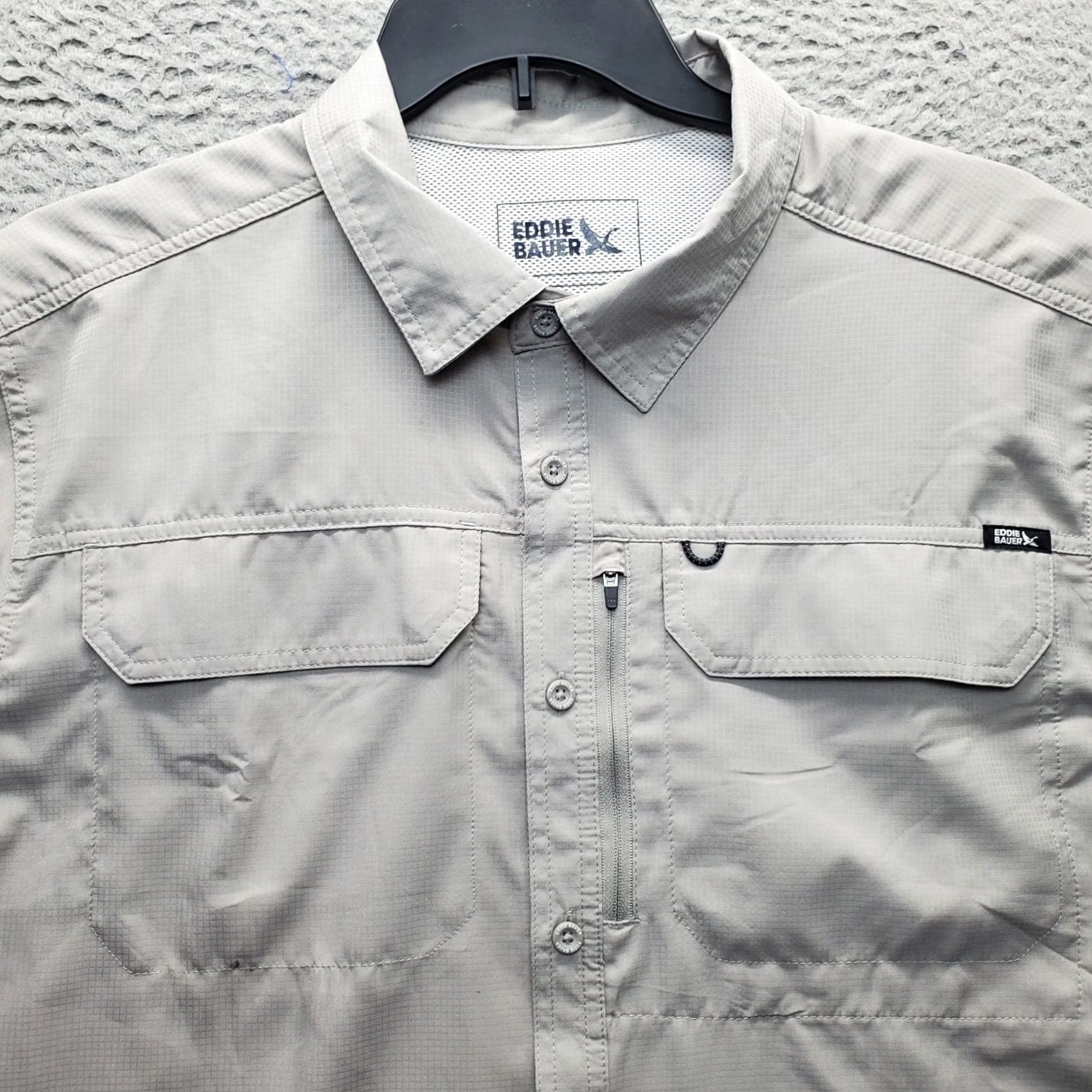Eddie Bauer Eddie Bauer Fishing Shirt Men XL Gray Woven Tech Vented Button-Up Size US XL / EU 56 / 4 - 7 Thumbnail