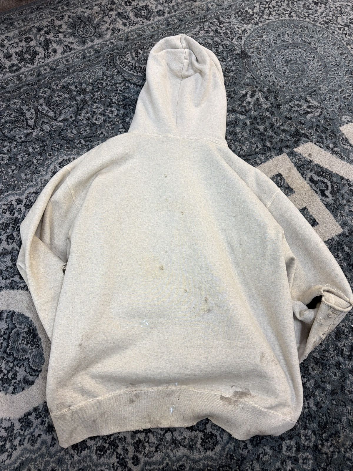 Saint Michael Saint Michael Saint PD Hooded Swestshirt Cream Shermer Size US XL / EU 56 / 4 - 2 Thumbnail